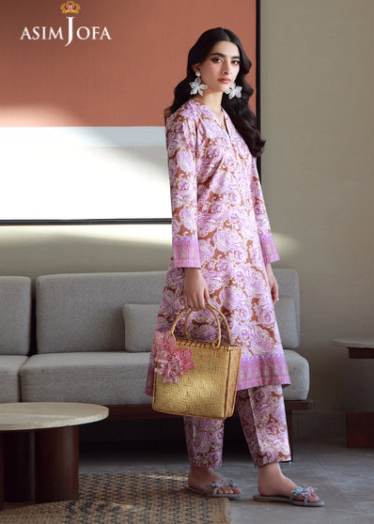 Asim Jofa AJPB 151 PRINTED JACQUARD Women 2pcs