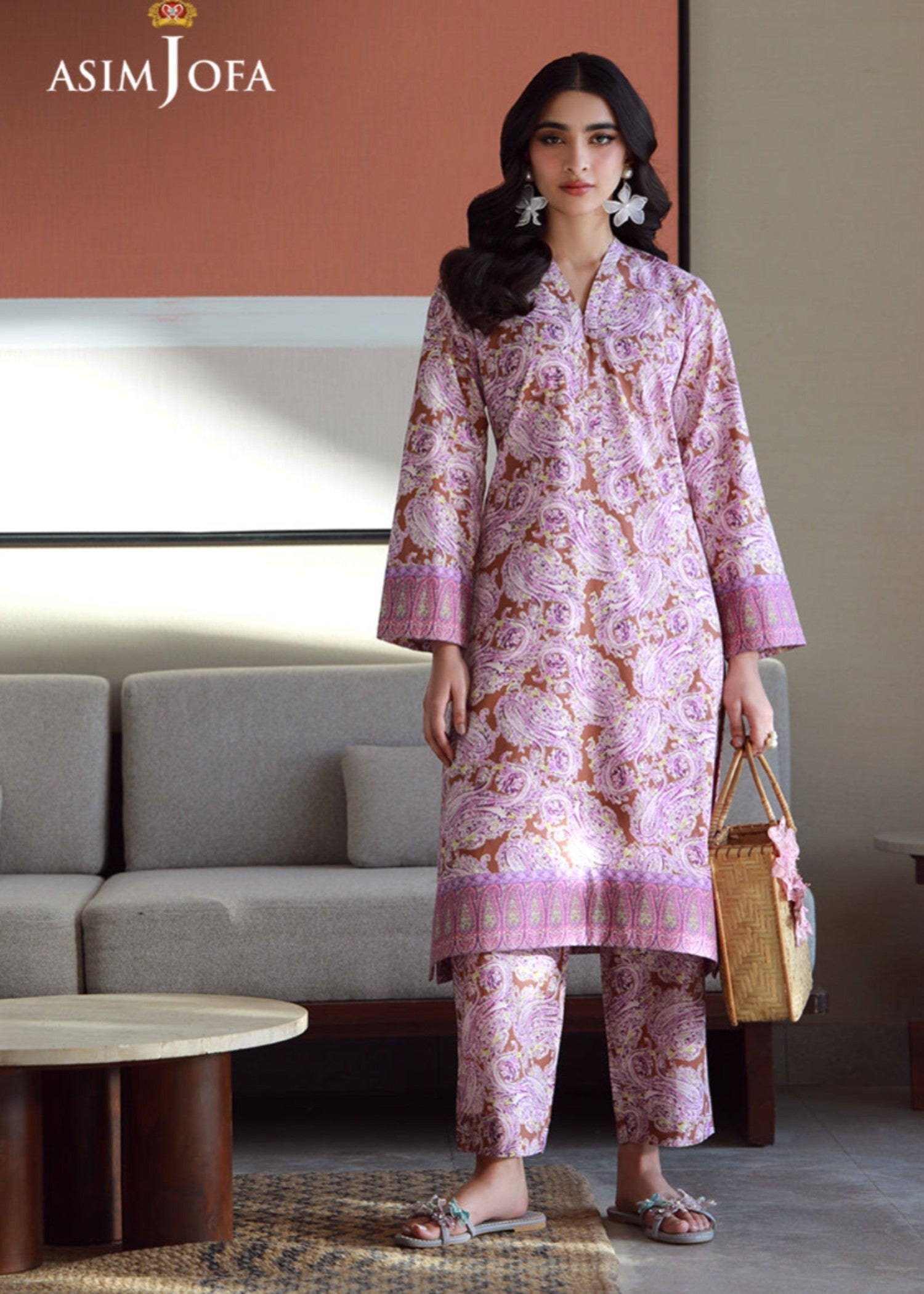 Asim Jofa AJPB 151 PRINTED JACQUARD Women 2pcs