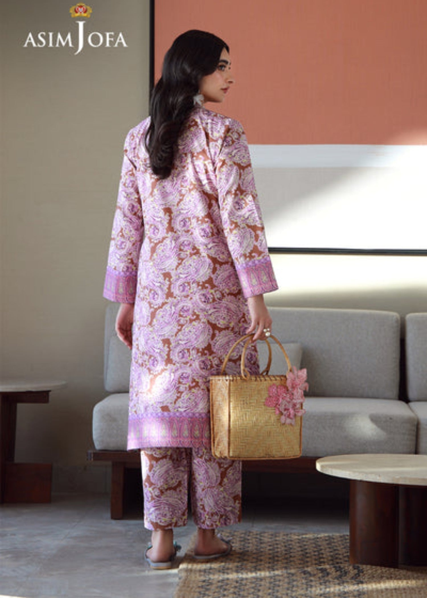 Asim Jofa AJPB 151 PRINTED JACQUARD Women 2pcs