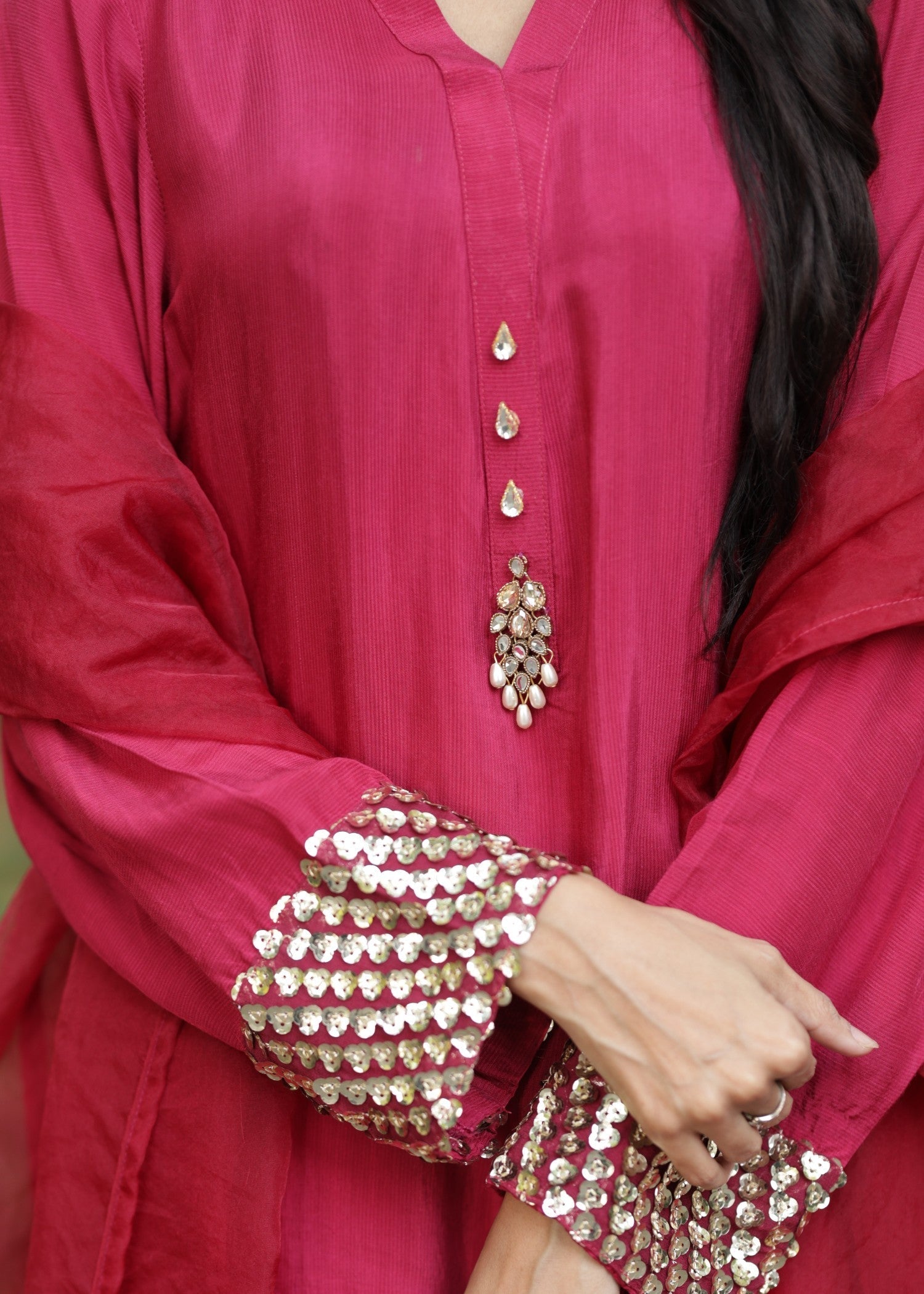 Deedazaib Maroon Gleam Women 3pcs