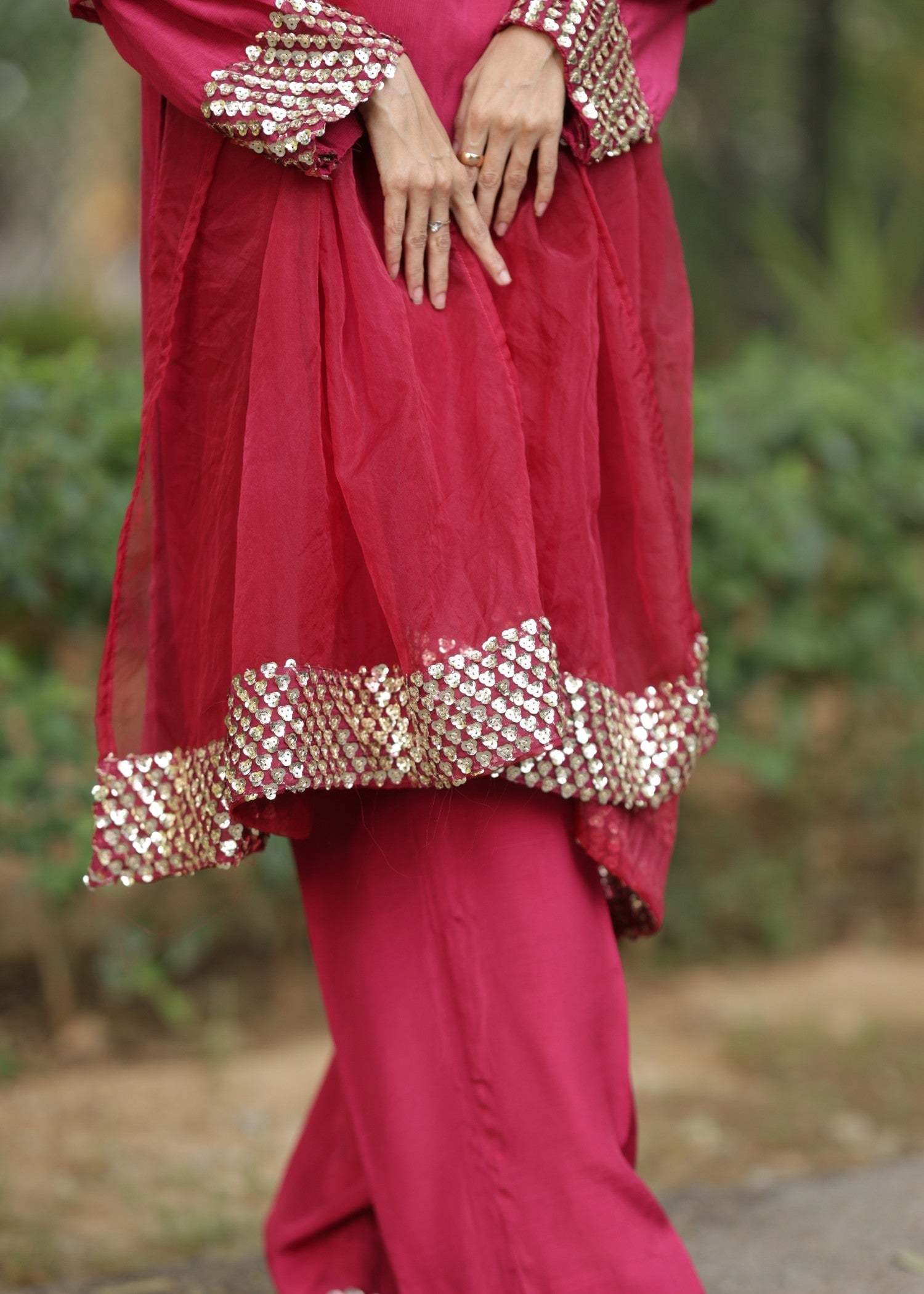 Deedazaib Maroon Gleam Women 3pcs