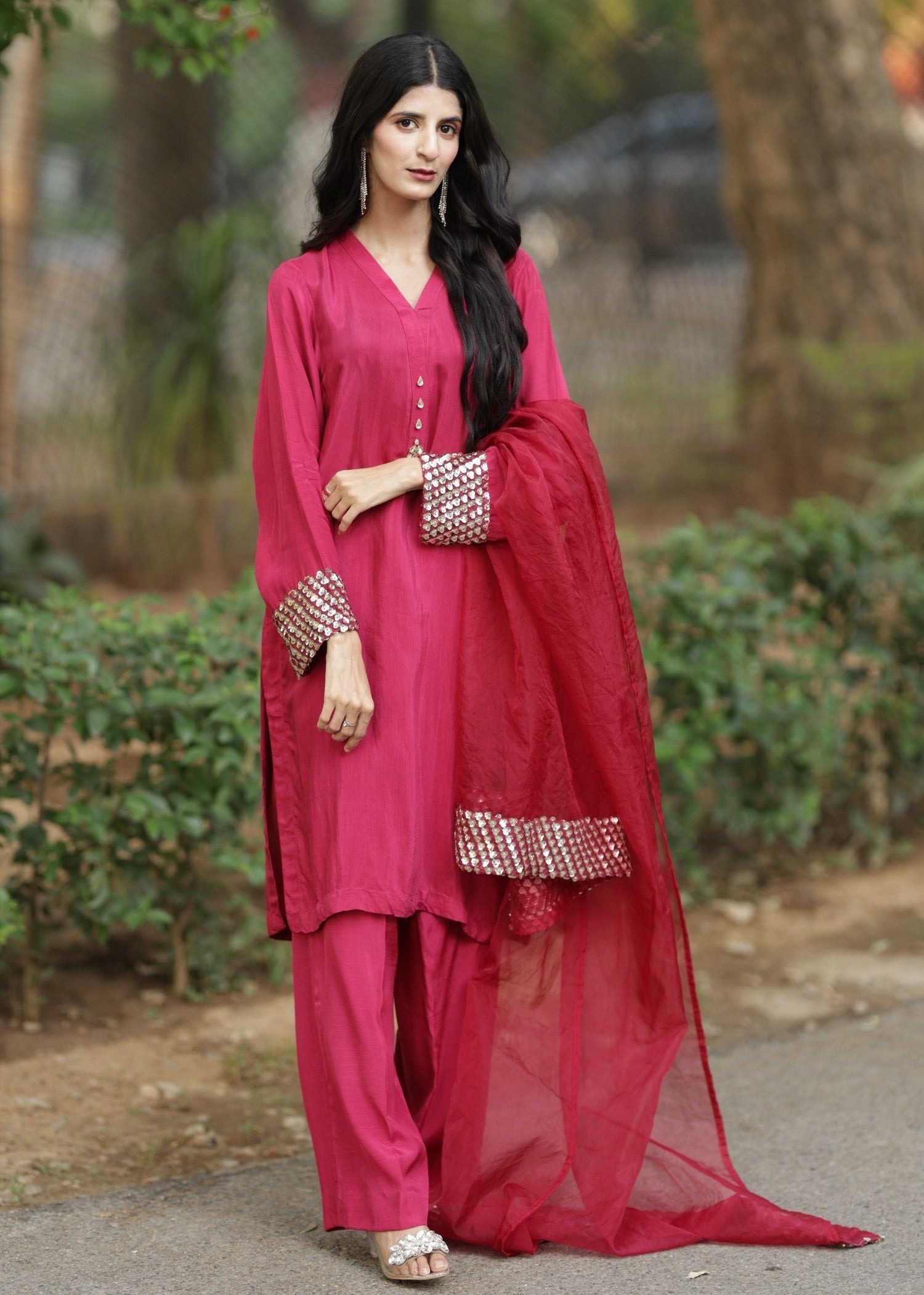 Deedazaib Maroon Gleam Women 3pcs