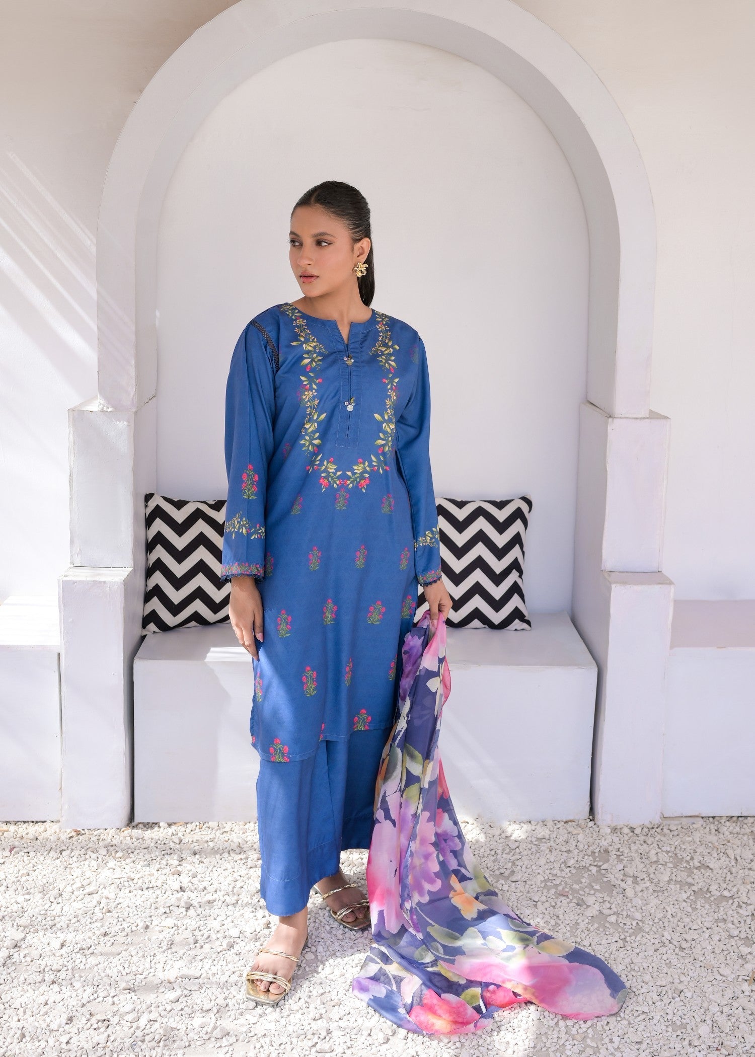 The Affordable Designer Sapphire Bloom Women 3pcs