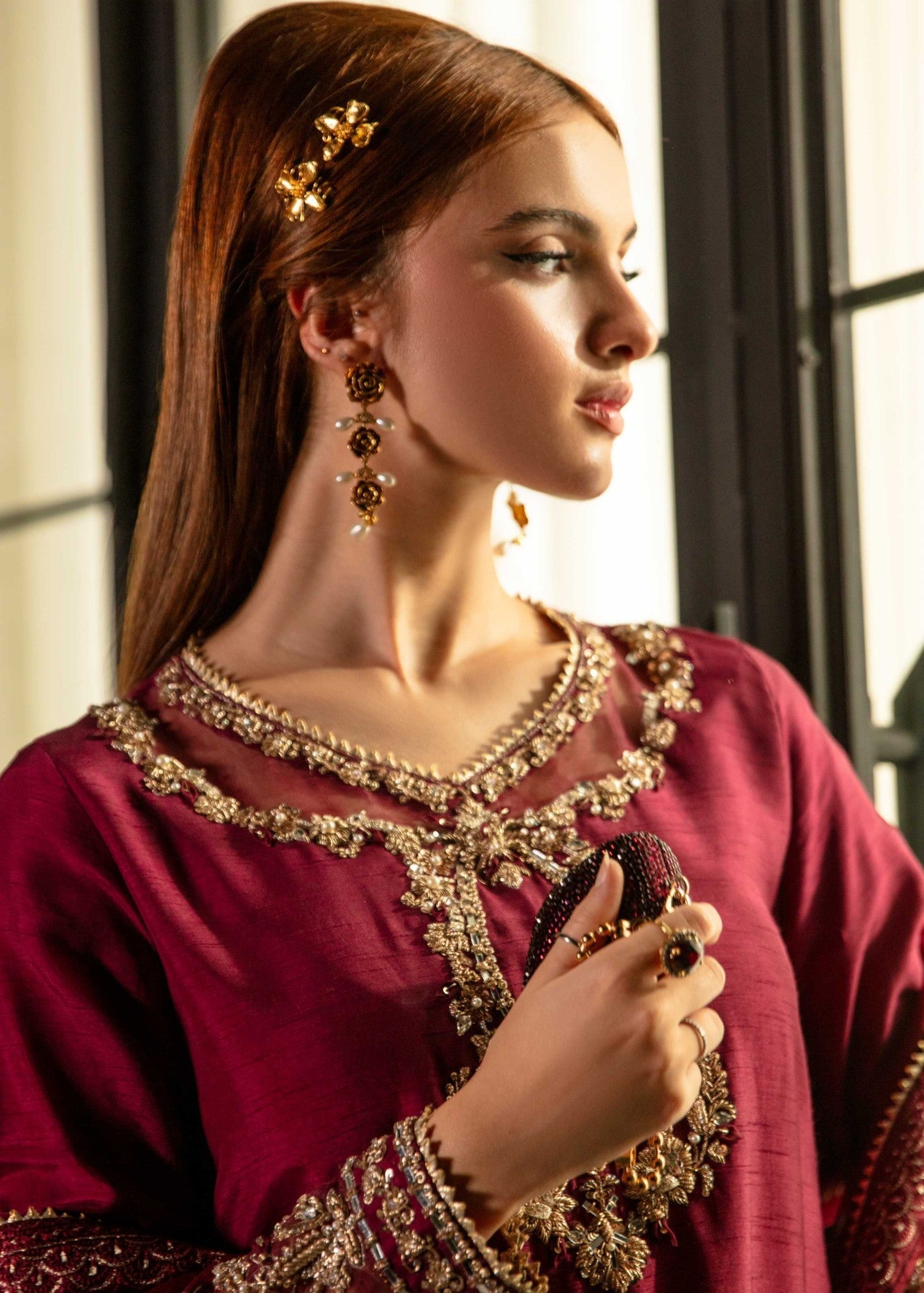 Hafsa Imran Khan Crimson Women 3pcs