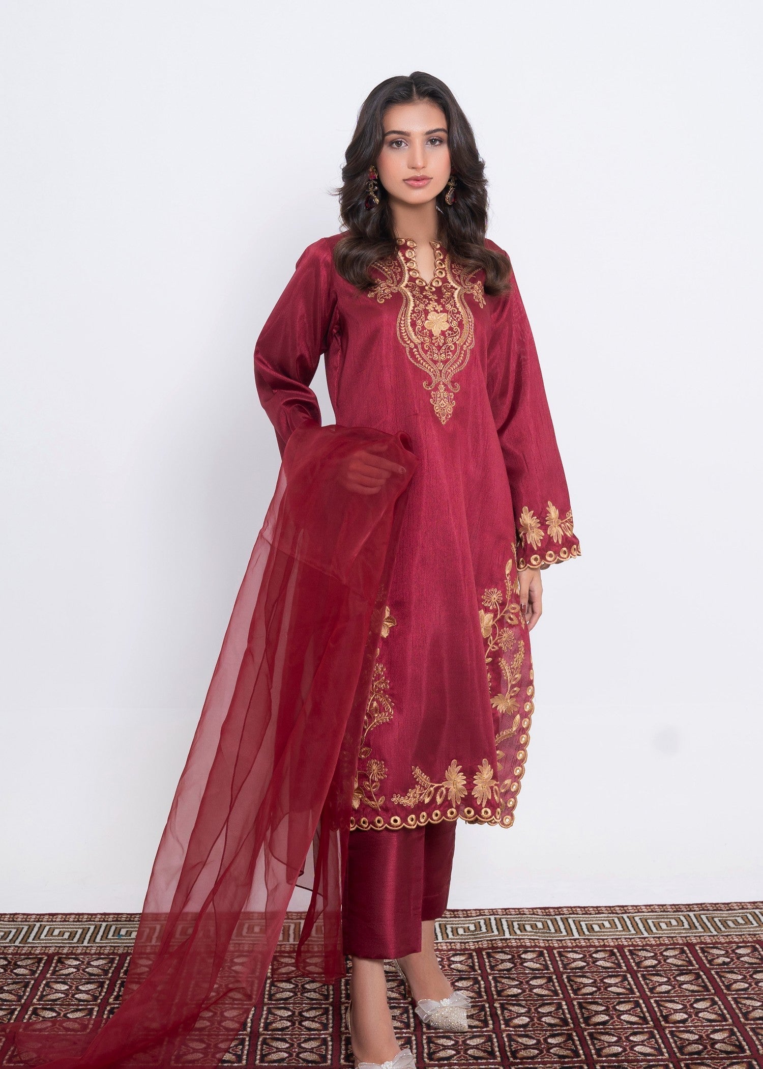 Eve Admire Maroon Women 3pcs
