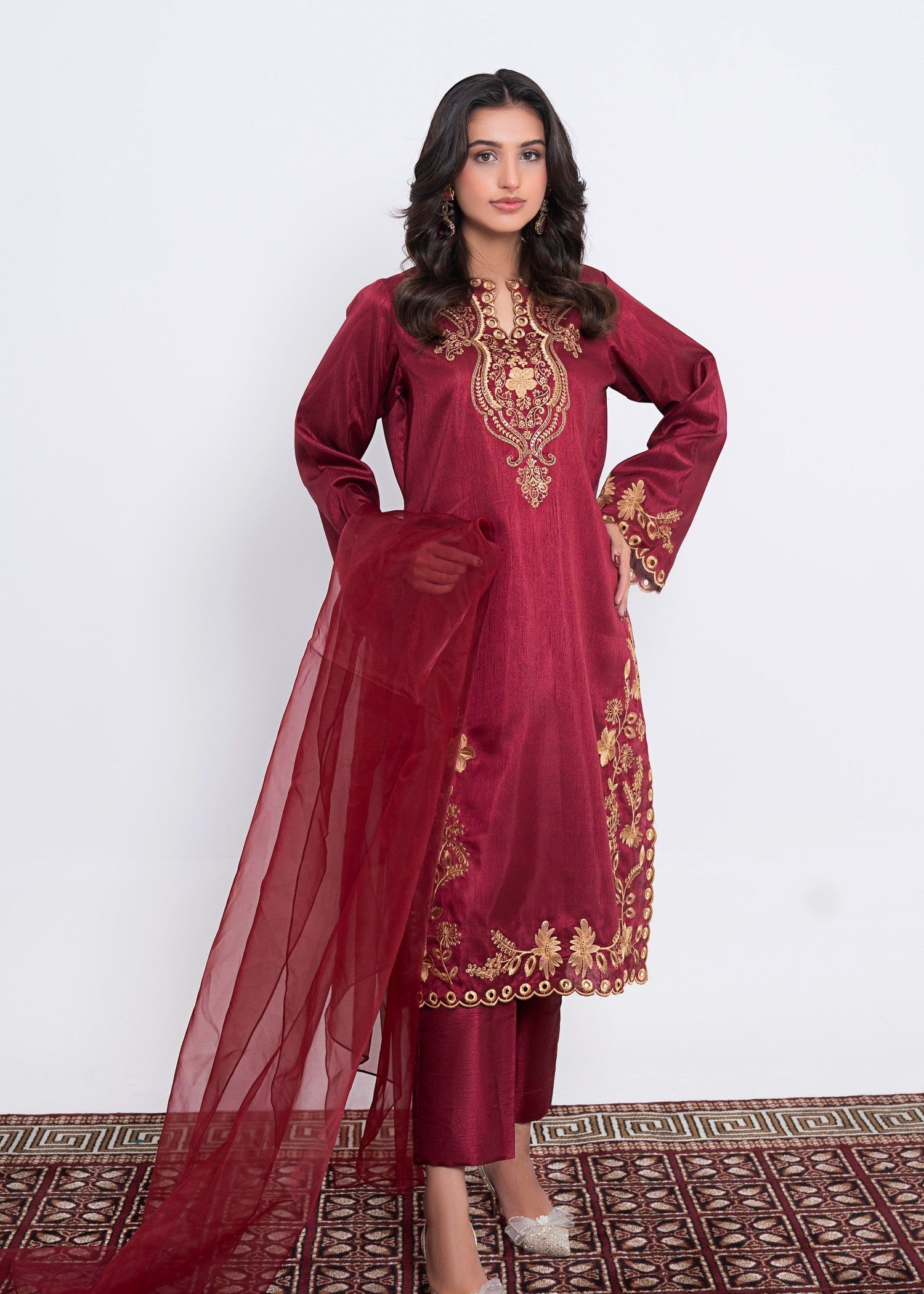 Eve Admire Maroon Women 3pcs