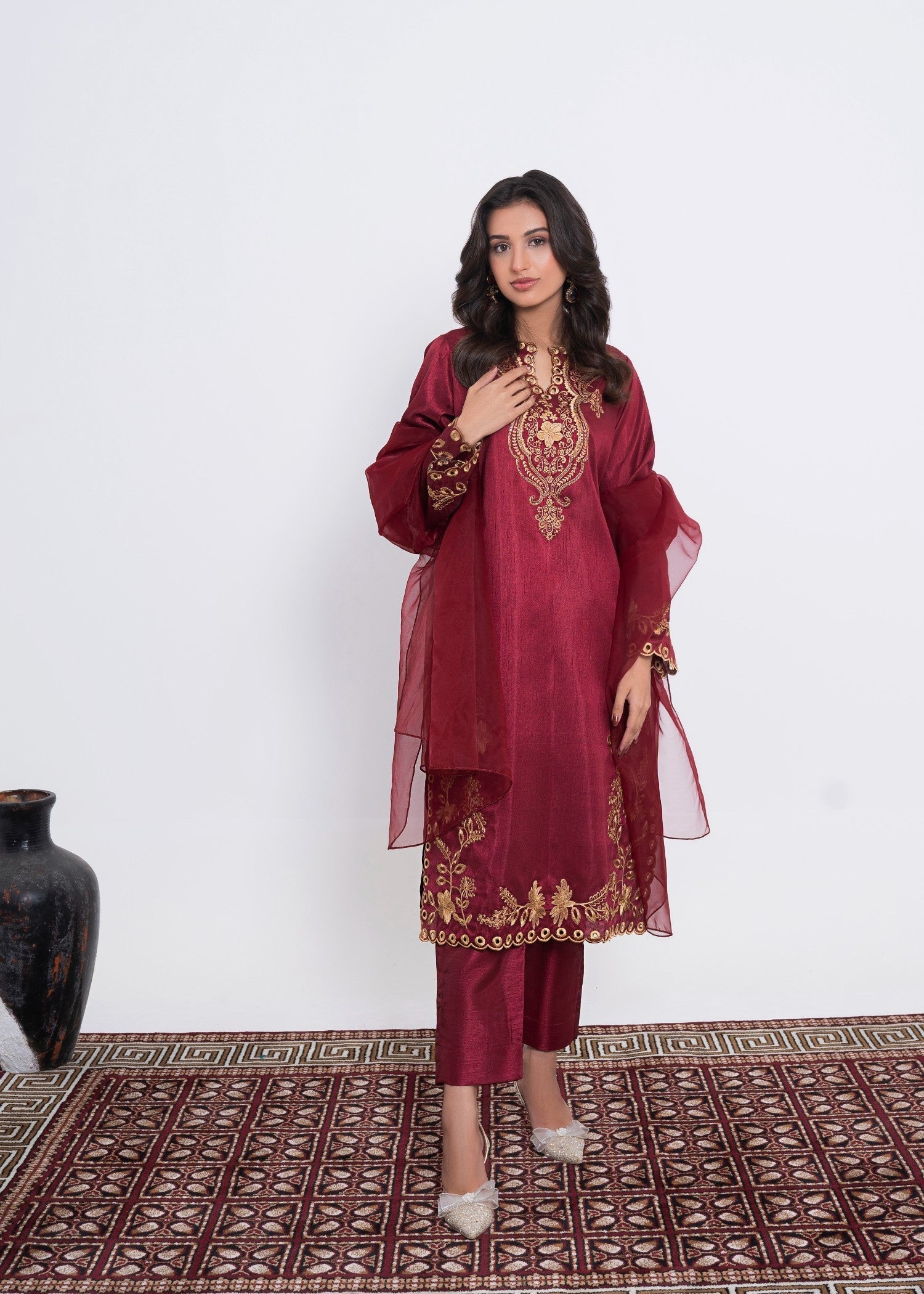 Eve Admire Maroon Women 3pcs