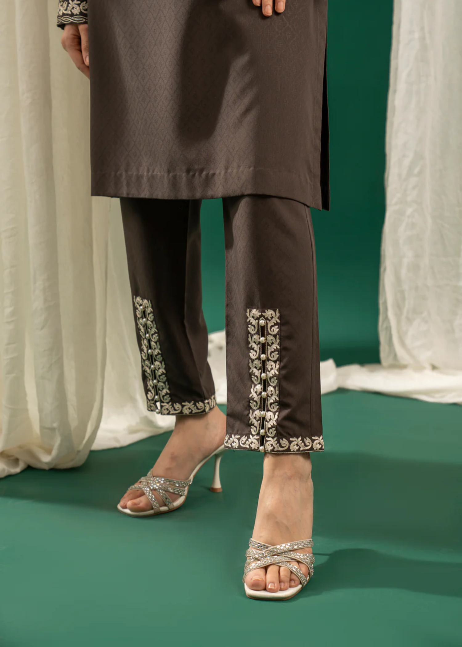 Zouj MOCHA EMBROIDERED SET Women 2pcs