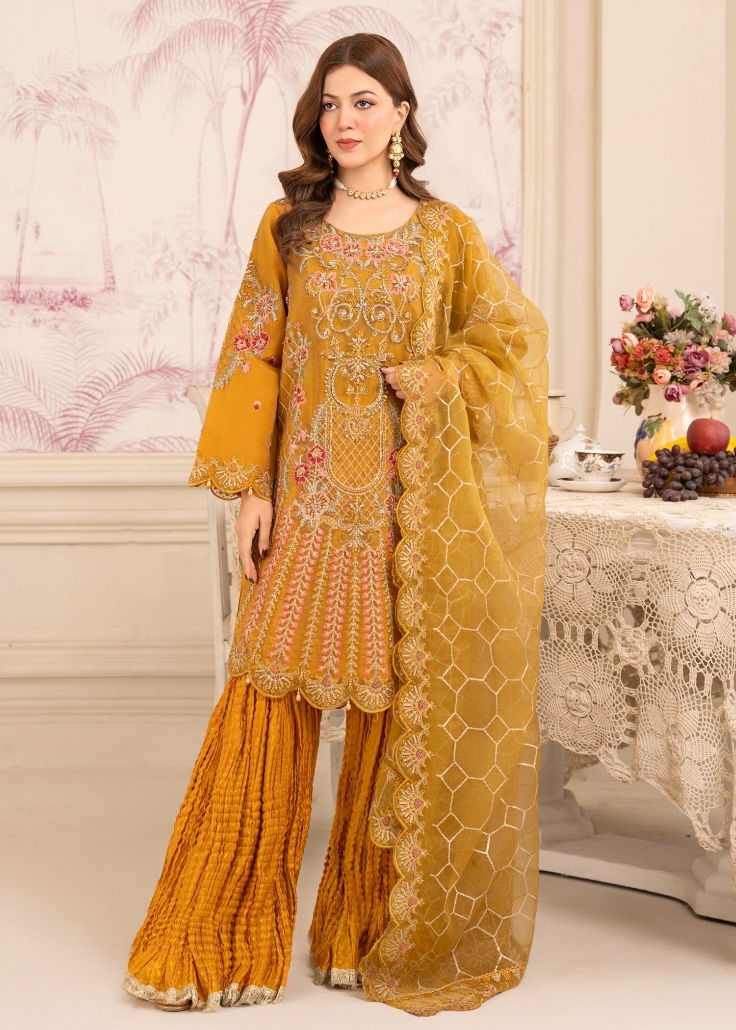 Zuri MISHAL US 419 MUSTARD Women 3pcs