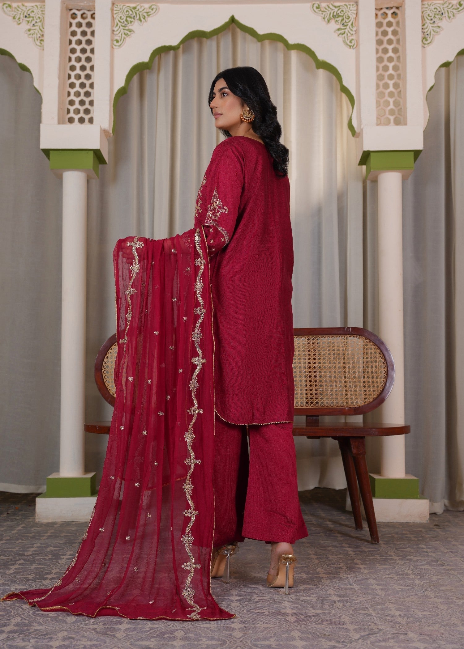 Zaren 4165 K.NT MRN Women 3pcs