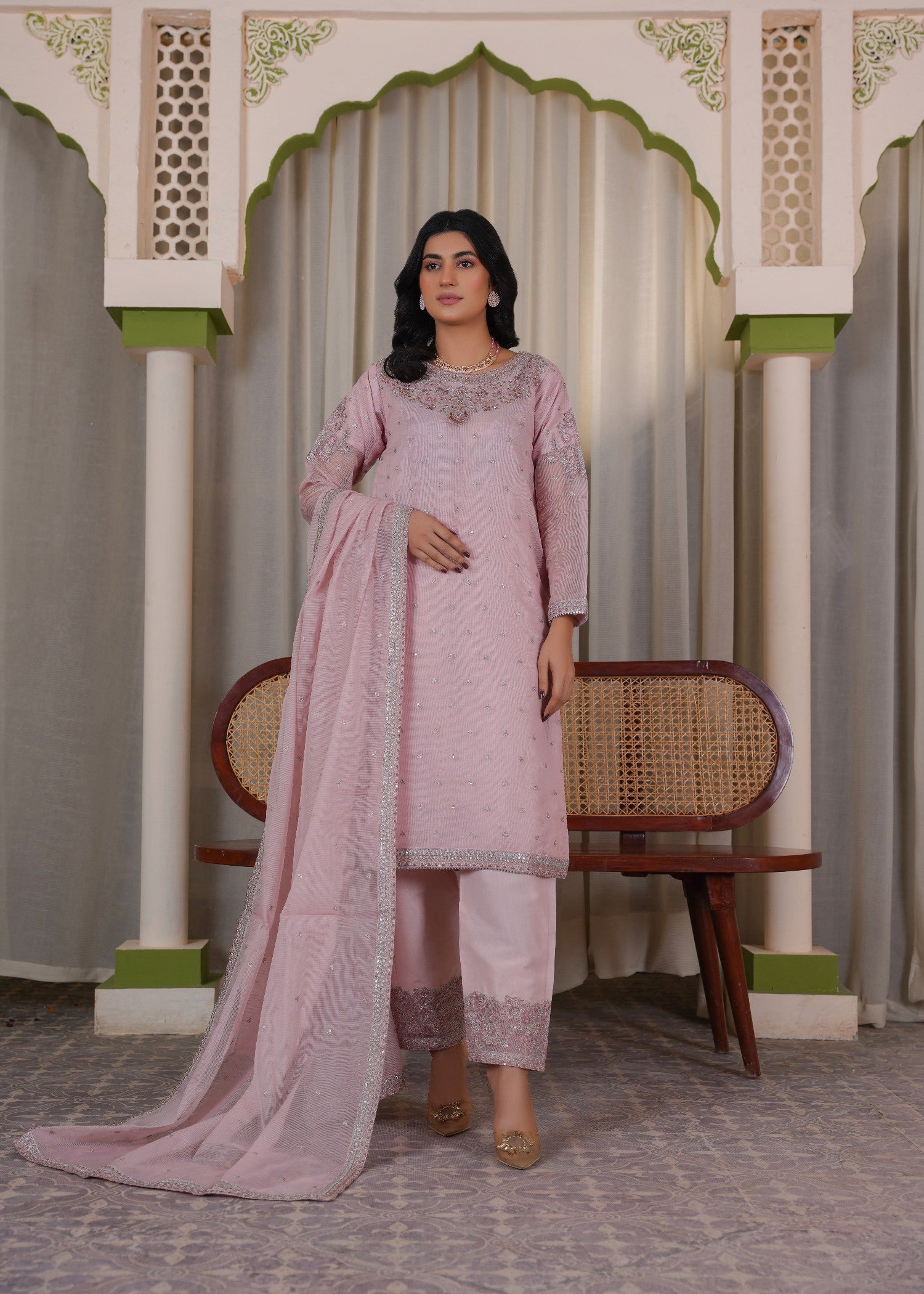 Zaren 4161 B.NT T.PNK Women 3pcs