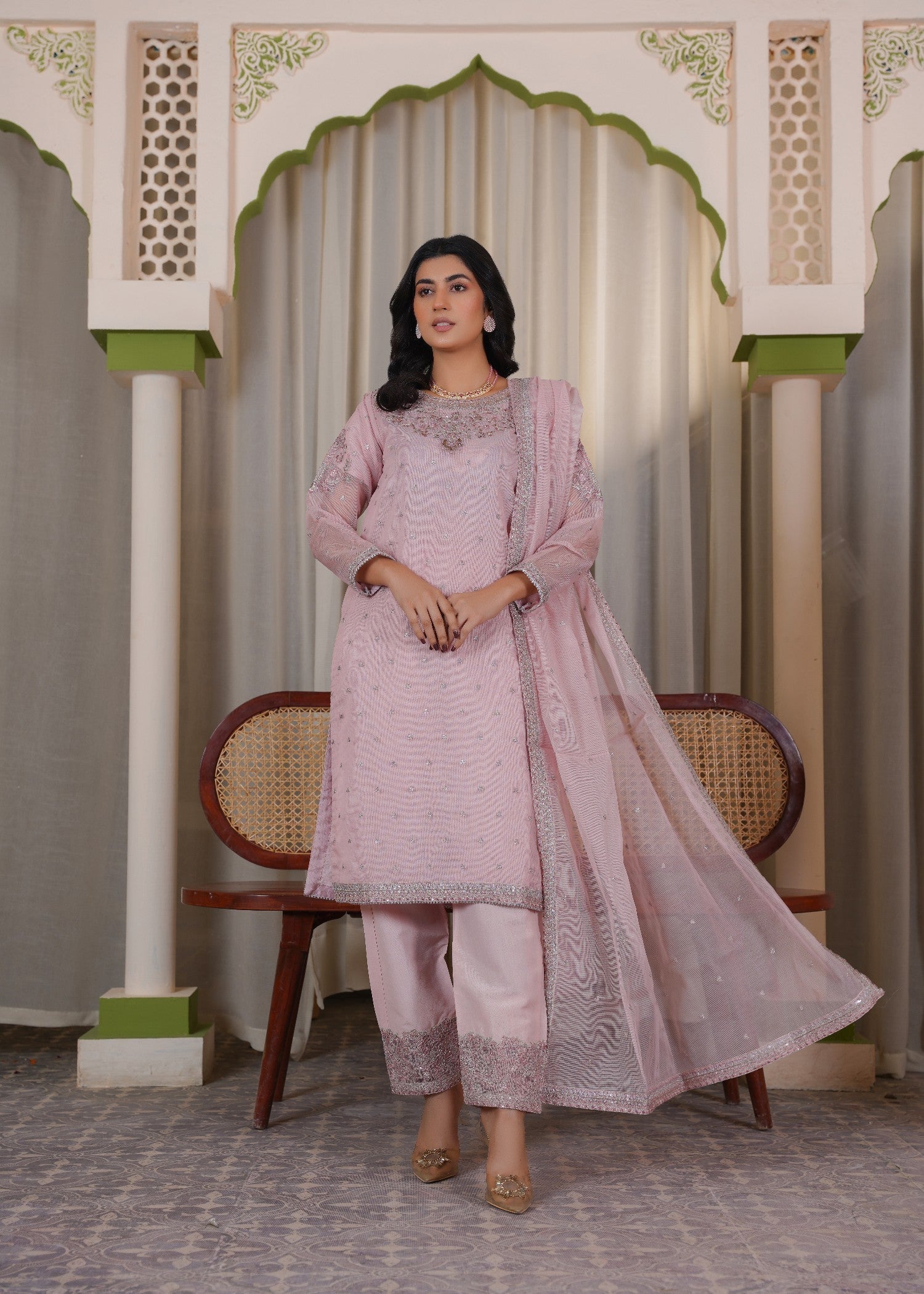 Zaren 4161 B.NT T.PNK Women 3pcs