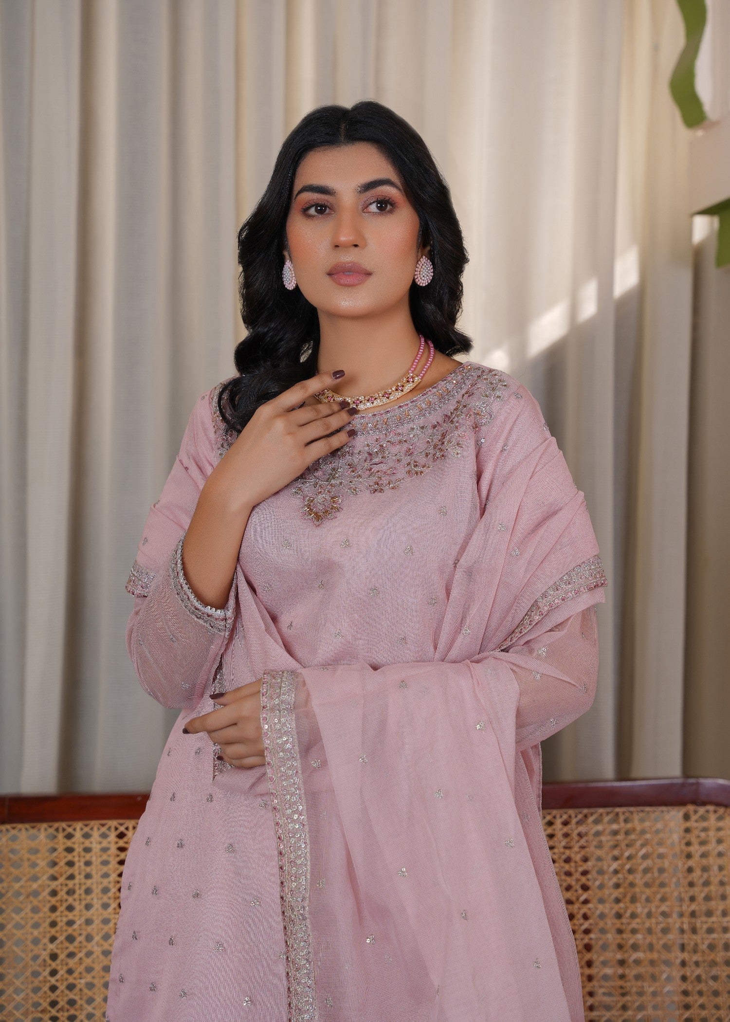 Zaren 4161 B.NT T.PNK Women 3pcs