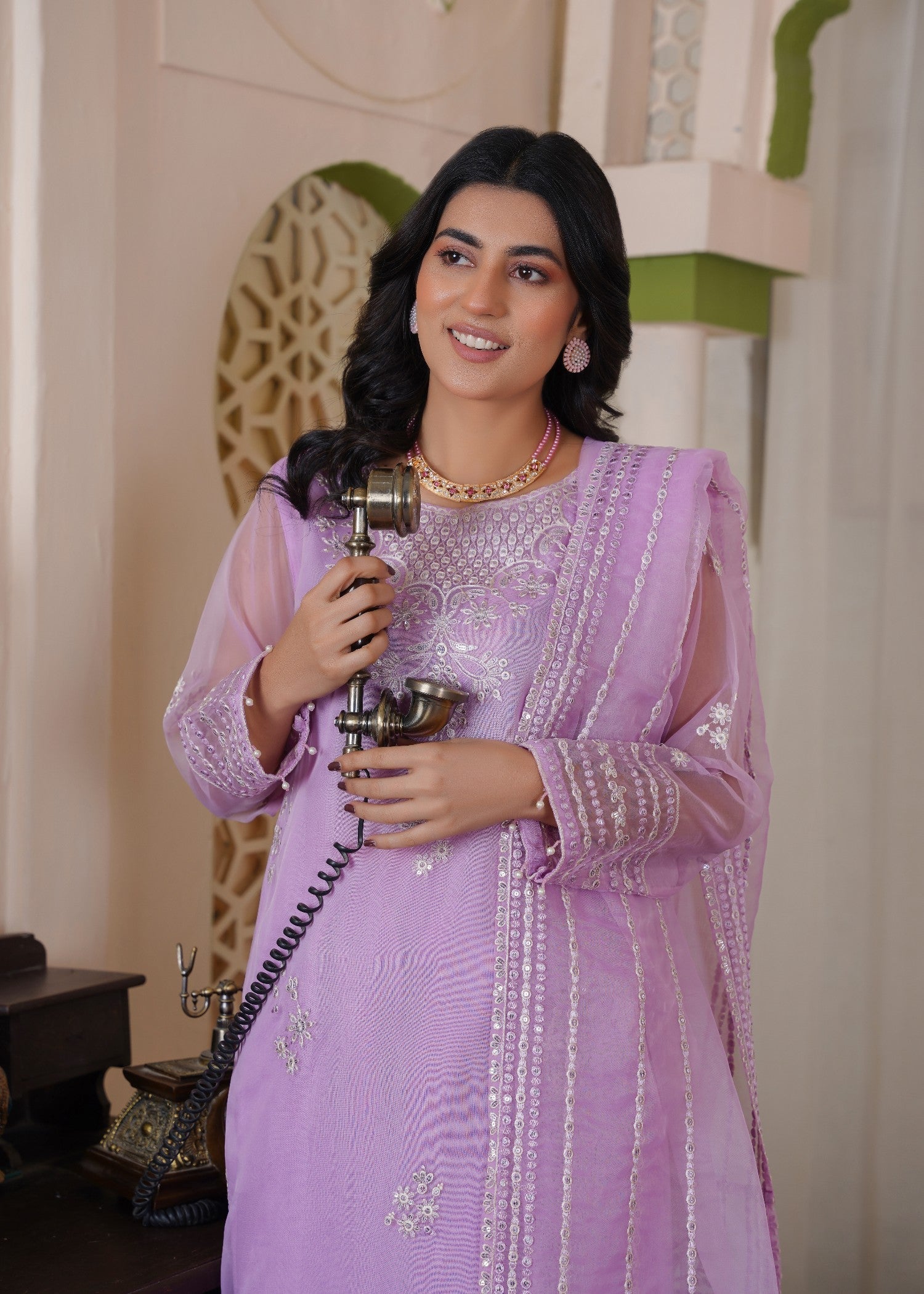 Zaren 4158 ORG PRP Women 3pcs