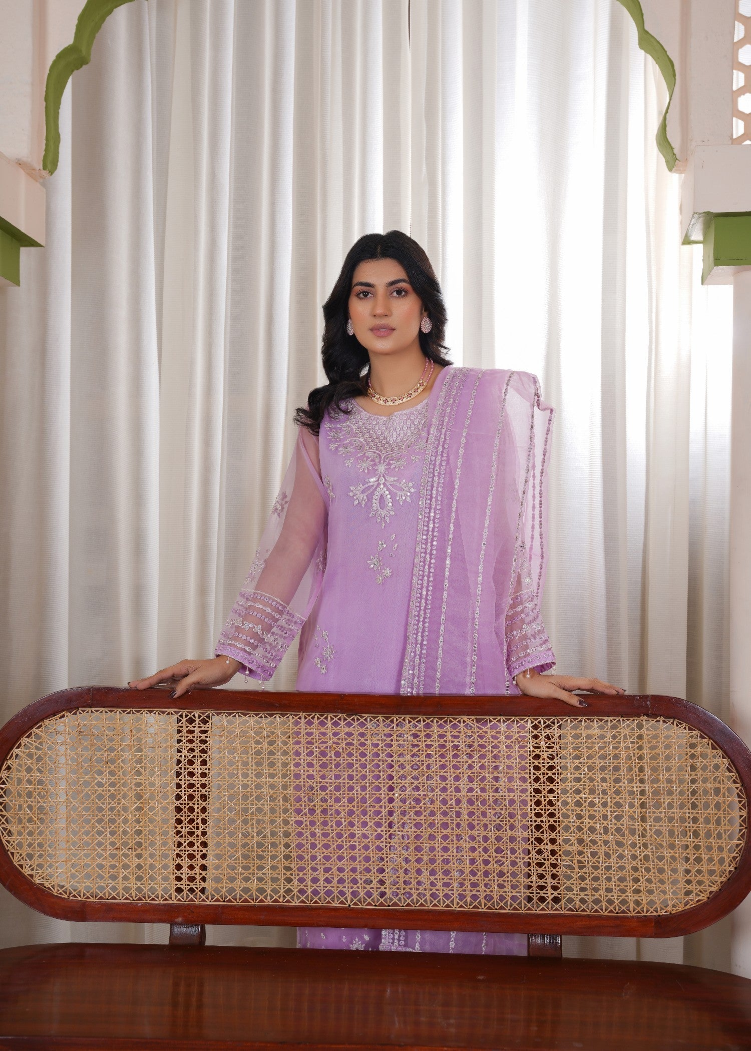 Zaren 4158 ORG PRP Women 3pcs