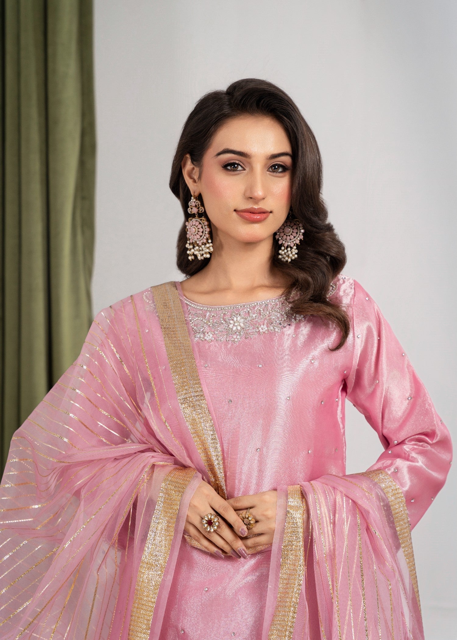 Hkb Officials Farshi gharara Pink Women 3pcs