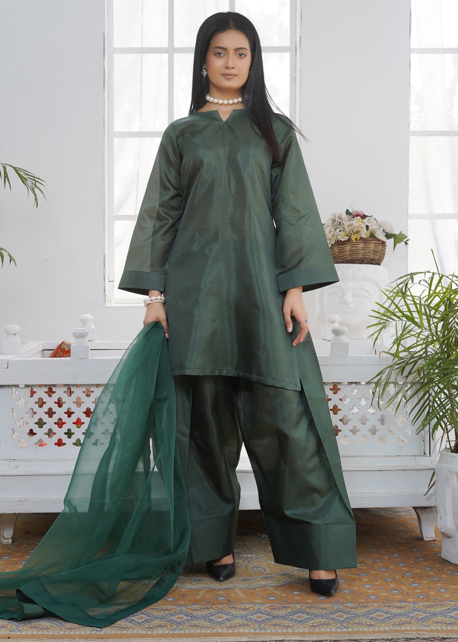 Waniya Awais WAF D1 (Farshi Shalwar) Women 3pcs
