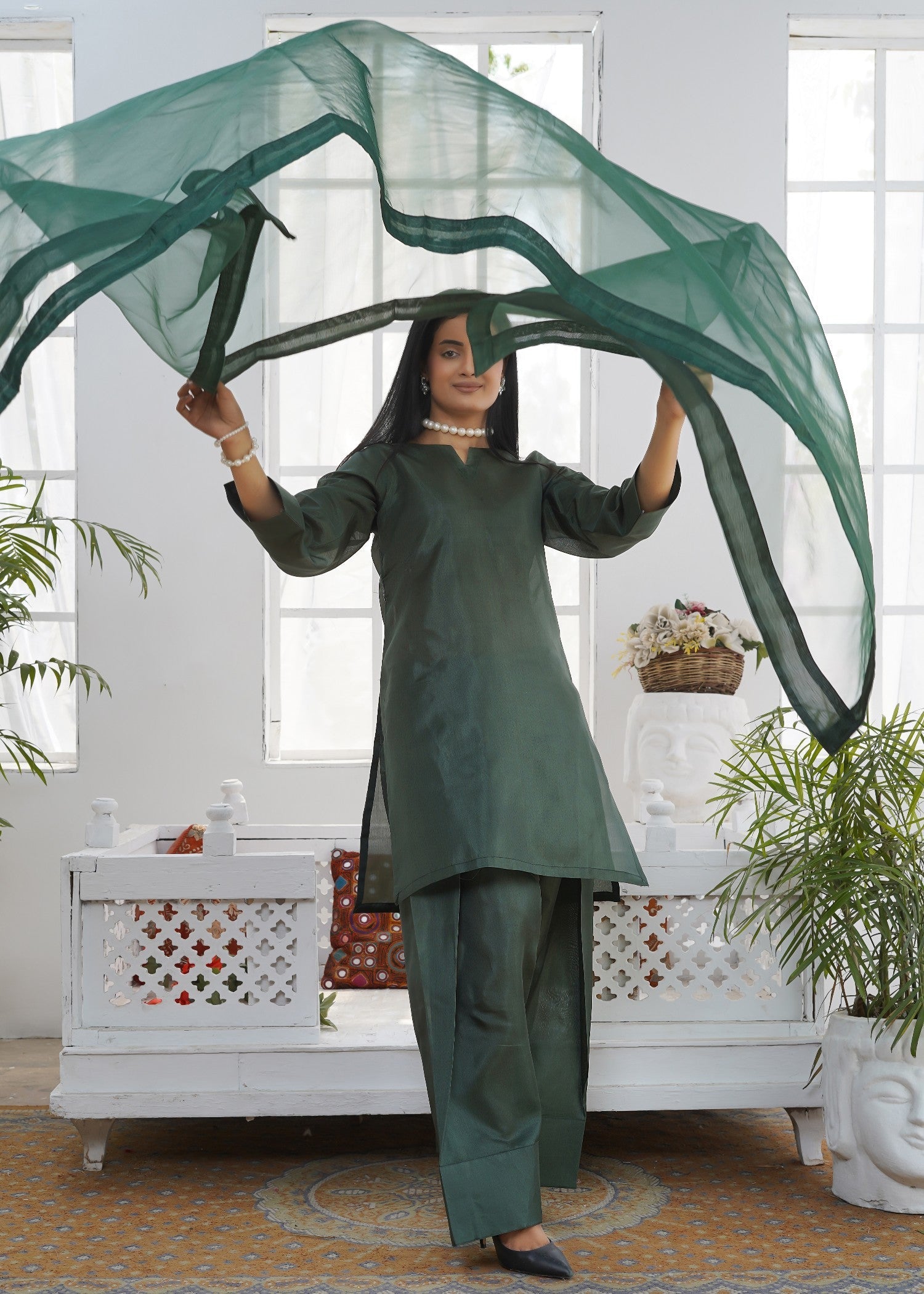 Waniya Awais WAF D1 (Farshi Shalwar) Women 3pcs