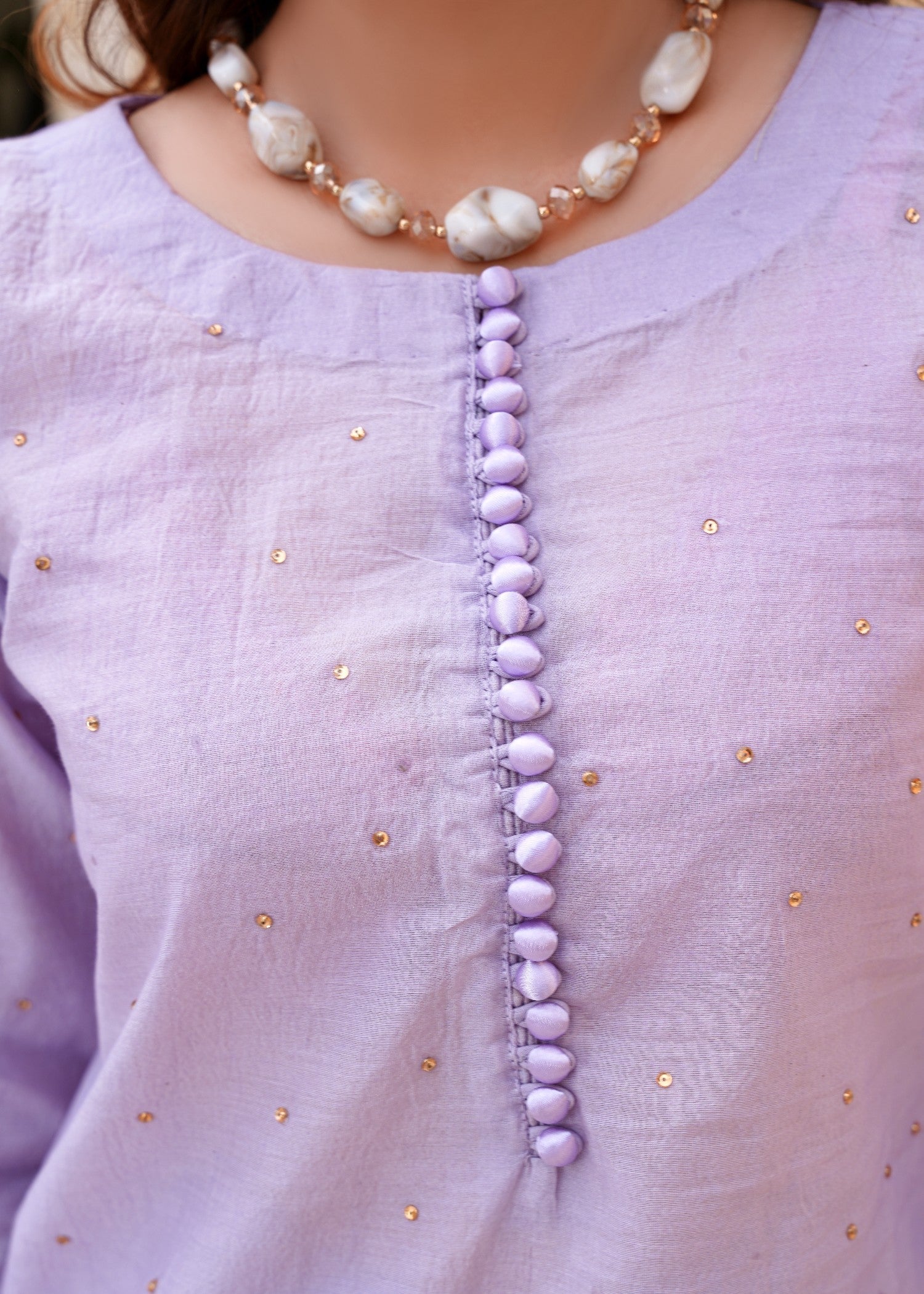 Kashaf Lilac Farshi shalwar Cotton silk Women 3pcs