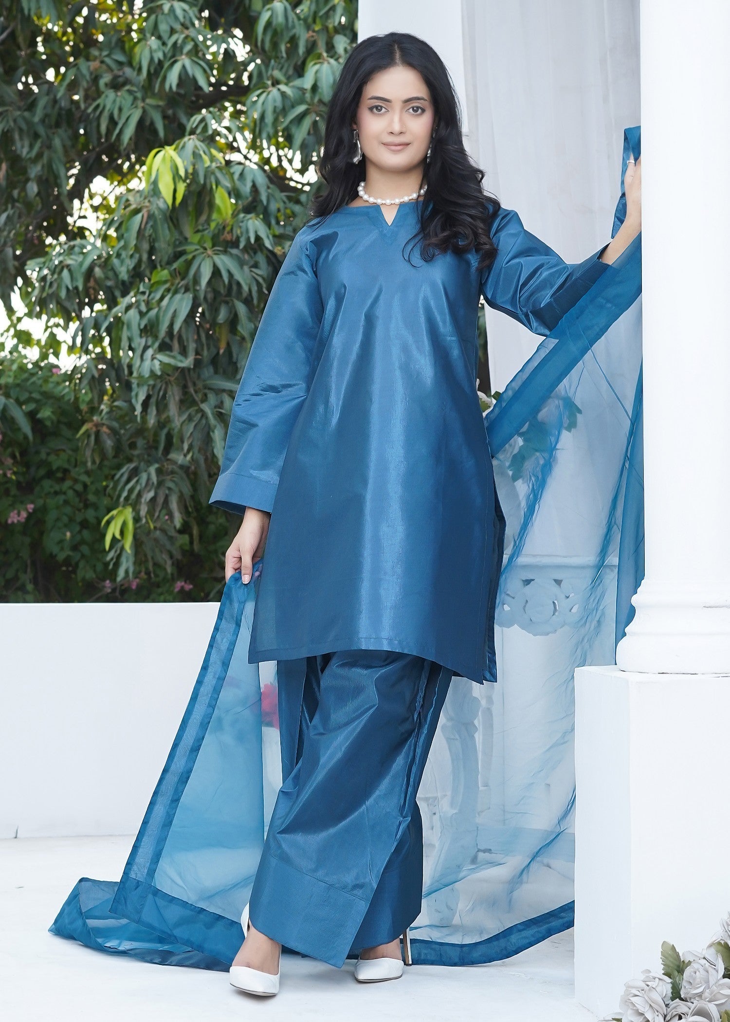 Waniya Awais WAF D5 (Farshi Shalwar) Women 3pcs