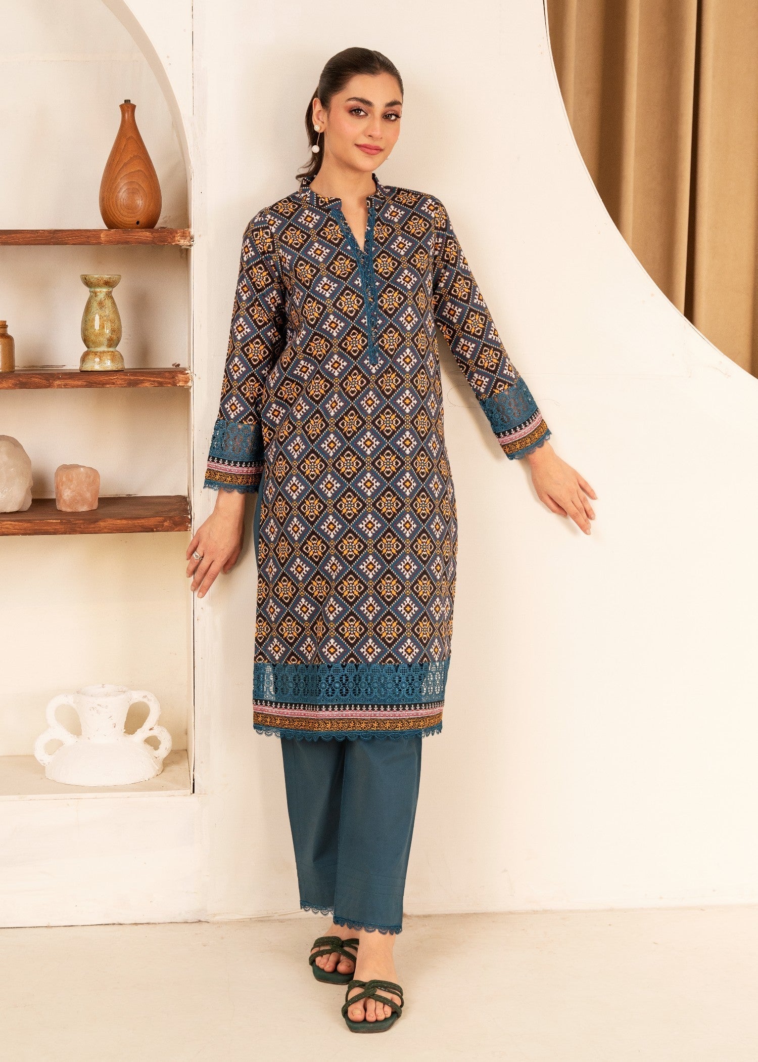 Ahlam By Safa Textile Ahika Kurta Set Women 2pcs