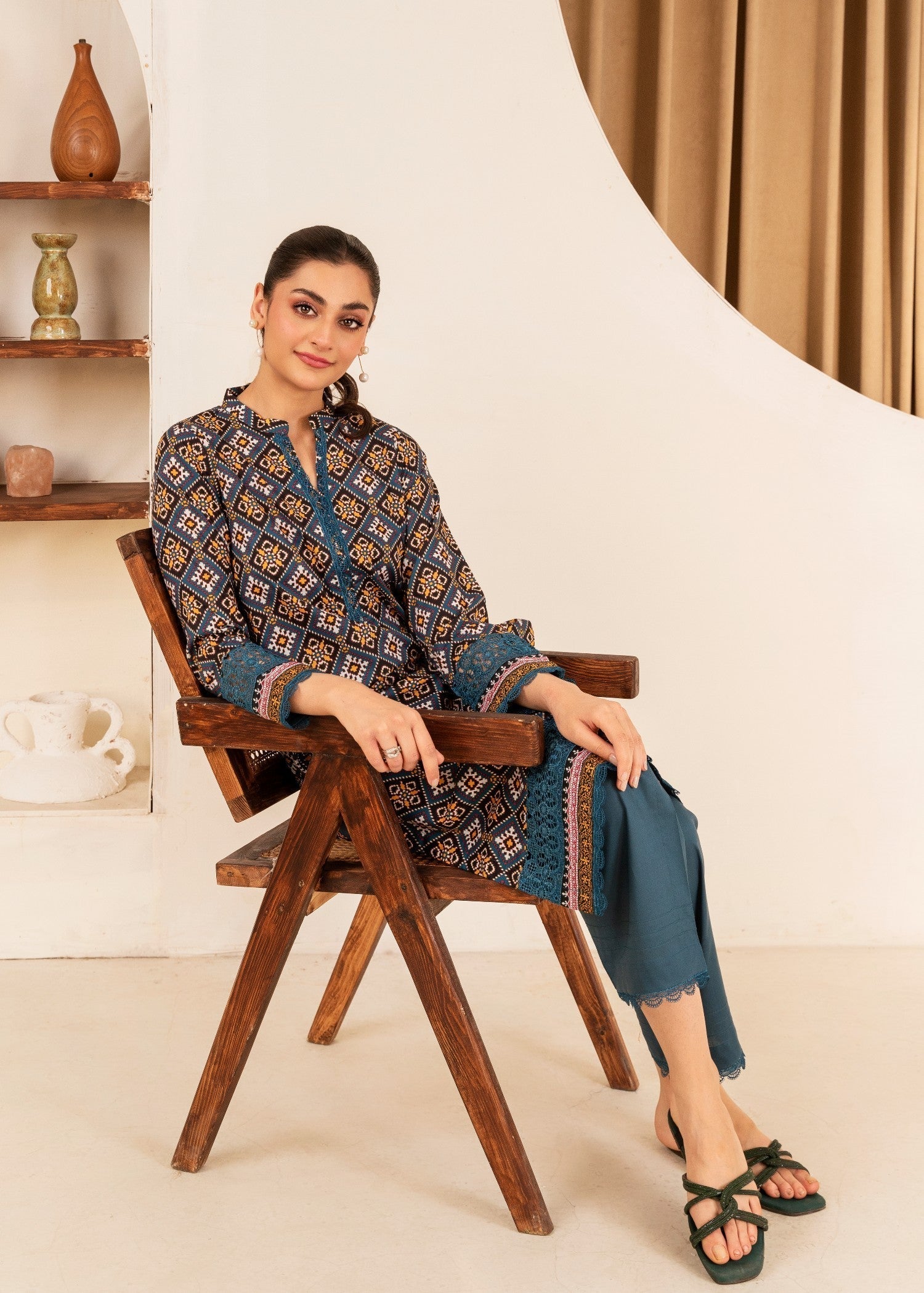 Ahlam By Safa Textile Ahika Kurta Set Women 2pcs
