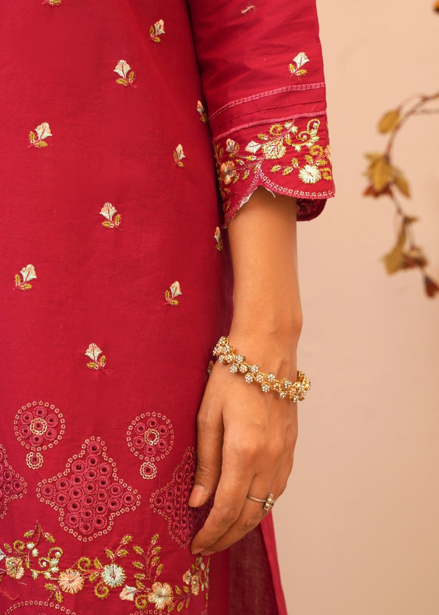 Rangoon Clothing Inayat maroon Women 3pcs