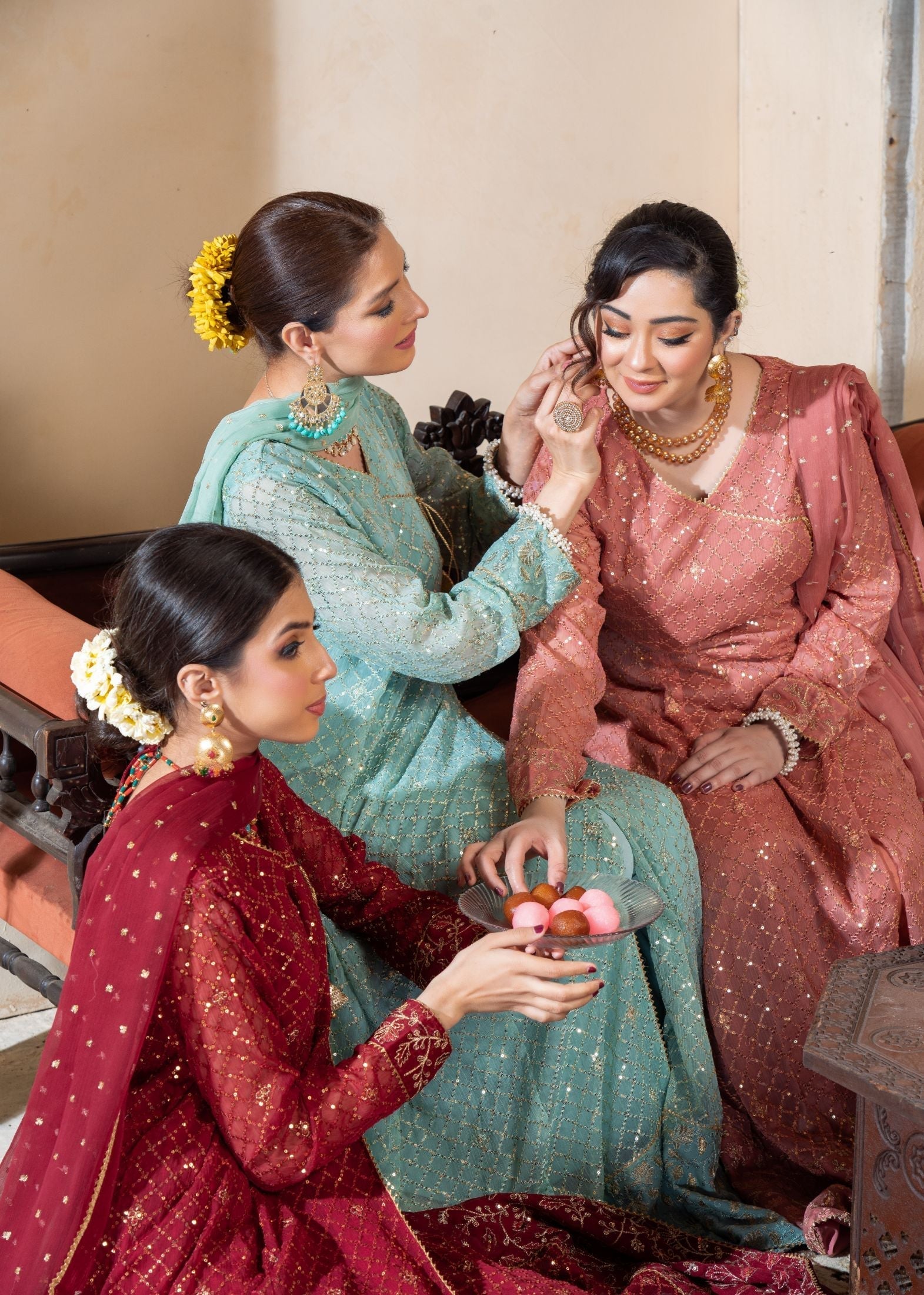 Alsiyab Resham Blue Pastel Women 3pcs