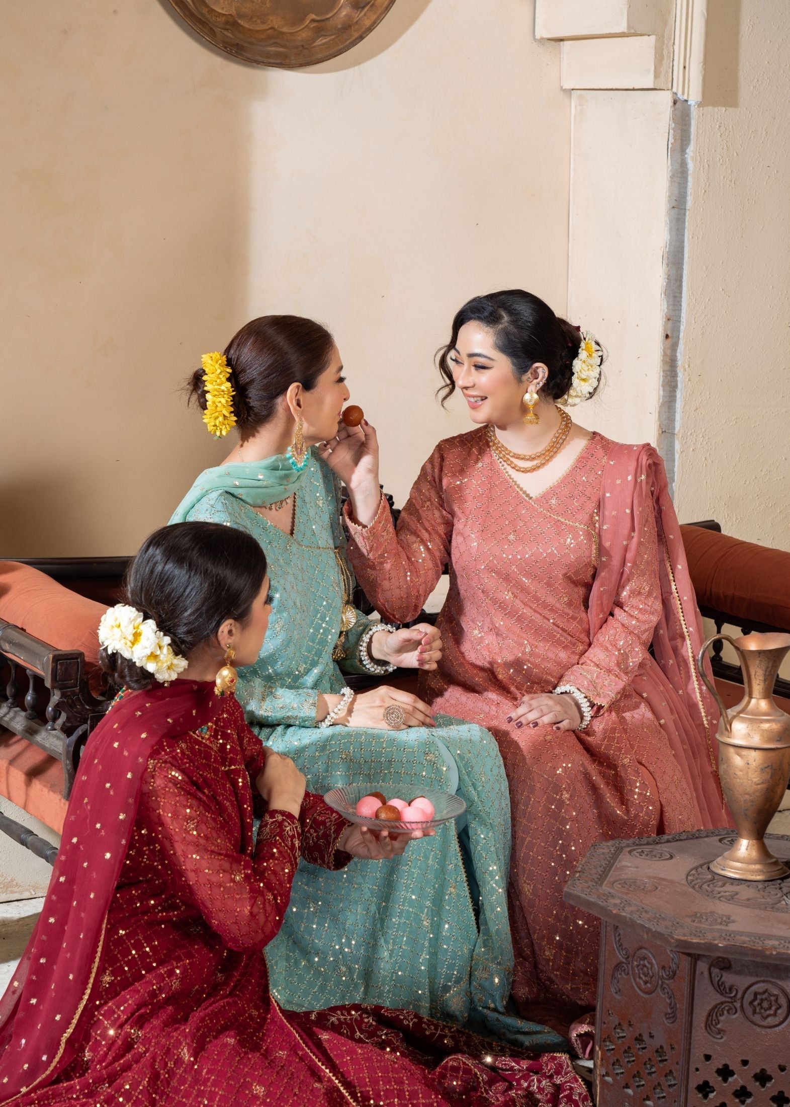 Alsiyab Resham Blue Pastel Women 3pcs