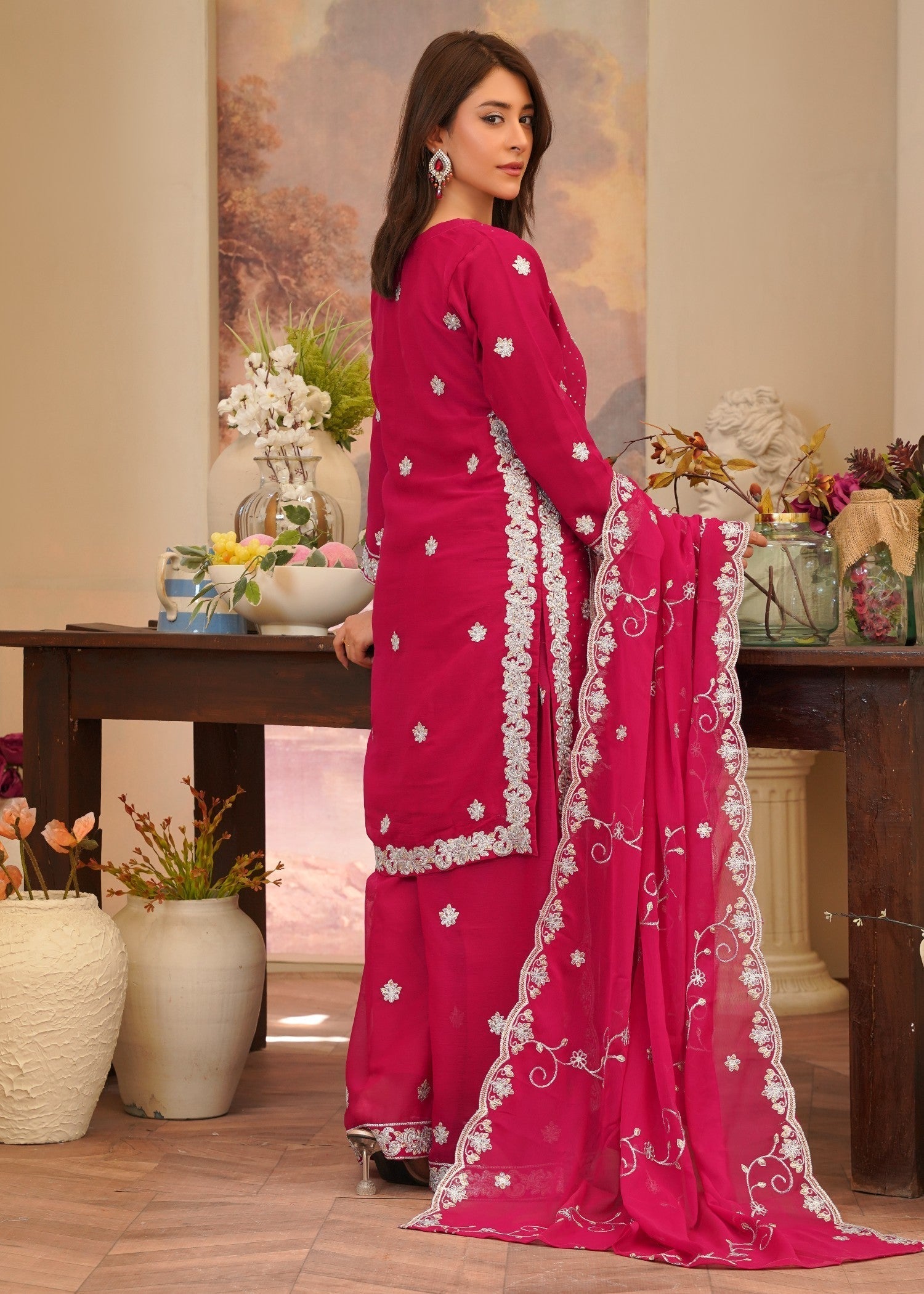 Rangoon Clothing Kainat Hotpink Women 3pcs