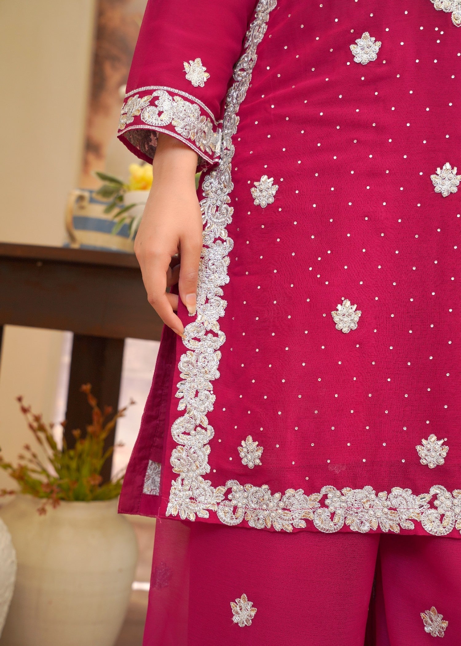 Rangoon Clothing Kainat Hotpink Women 3pcs