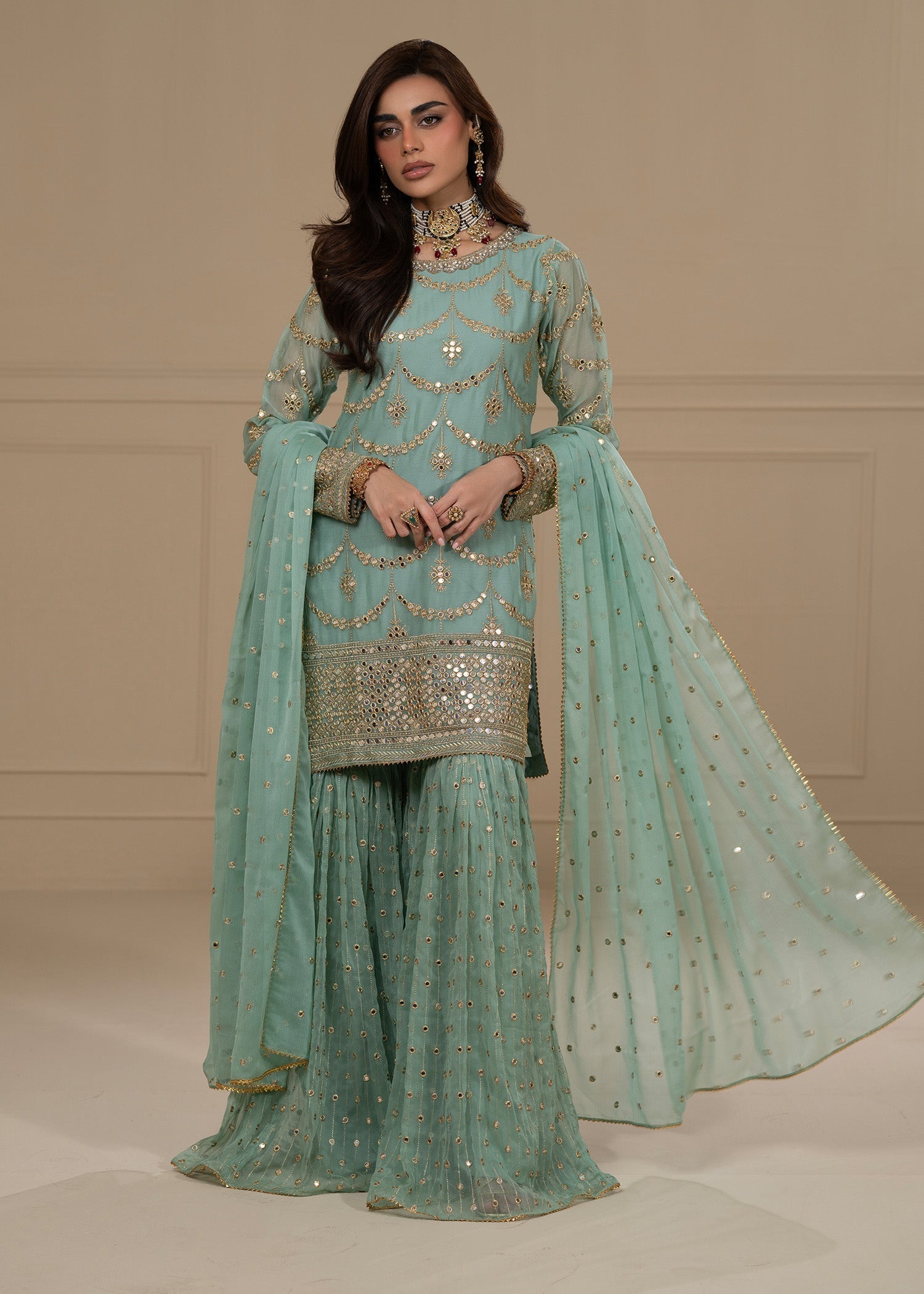 Ayesha Closet GUL BAHAR AQUA Women 3pcs
