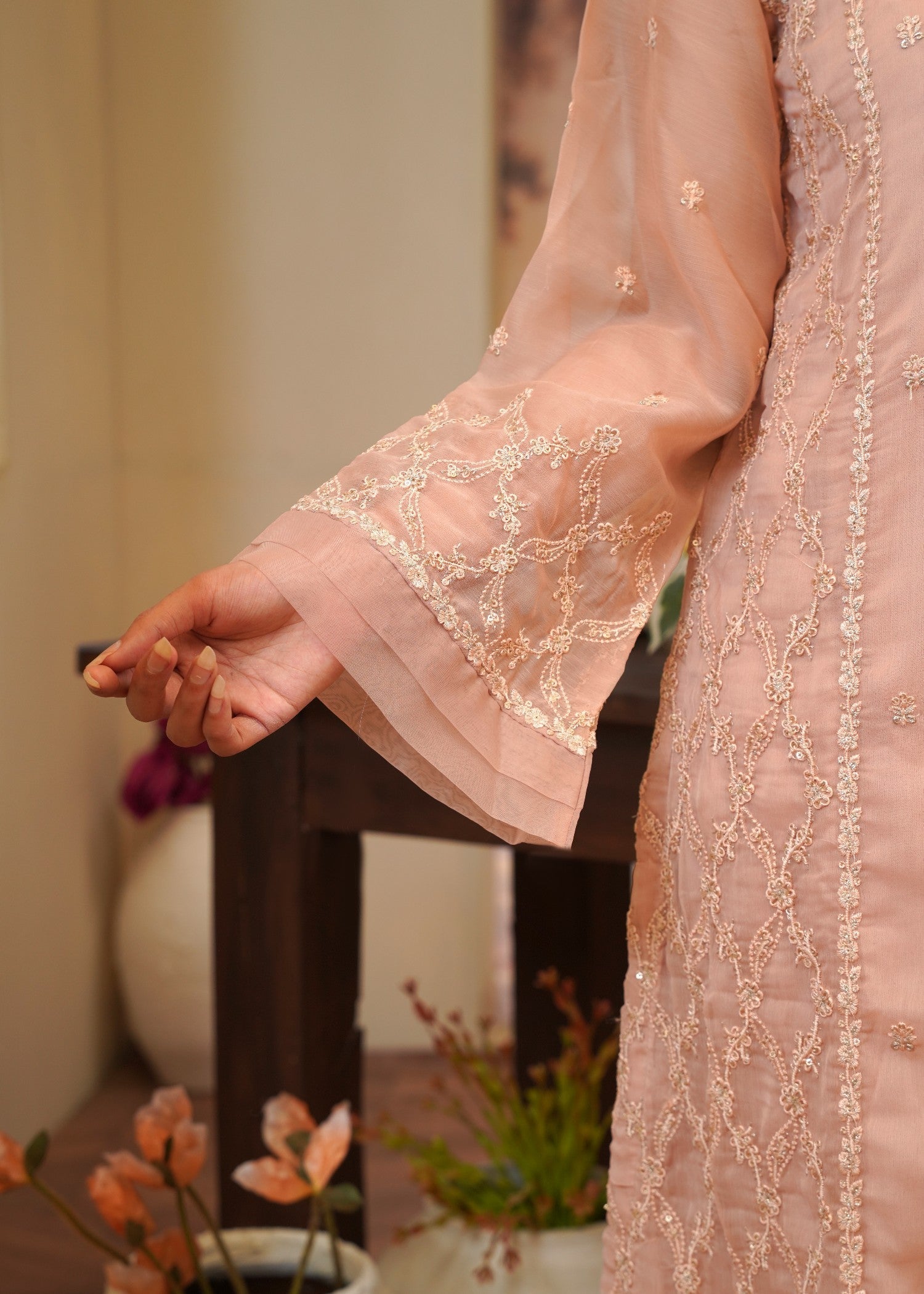 Rangoon Clothing Anooshay Peach Women 3pcs