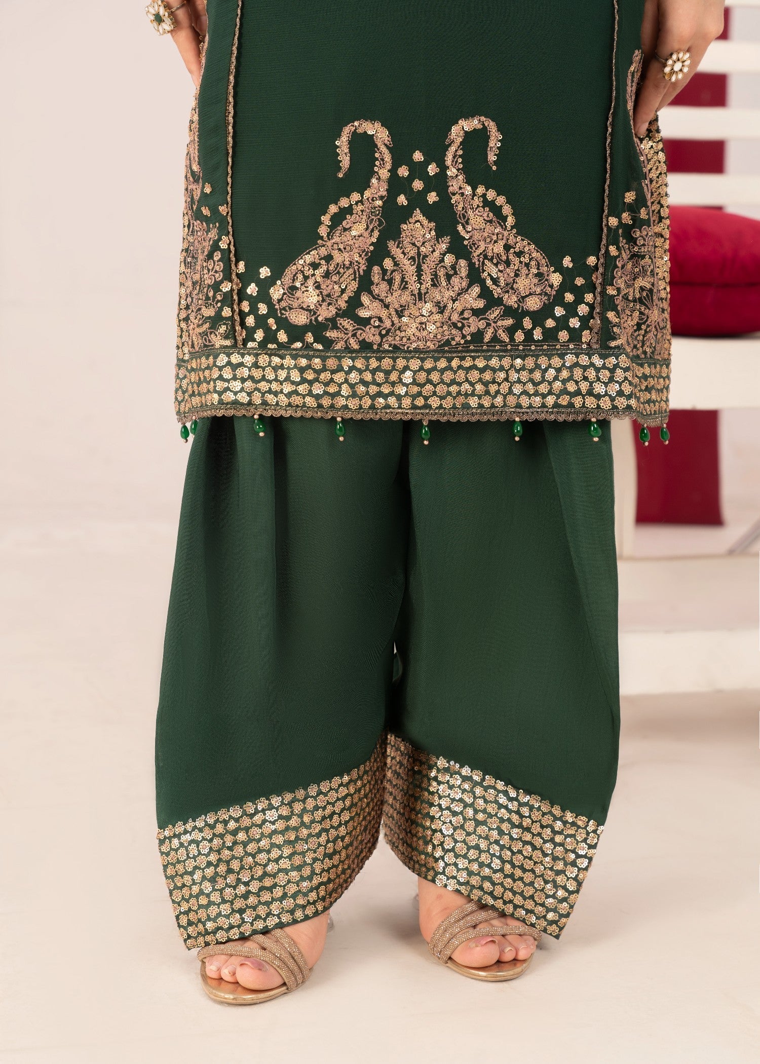 Pehnawa Fashion GREENISH ELEGANCE Women 3pcs