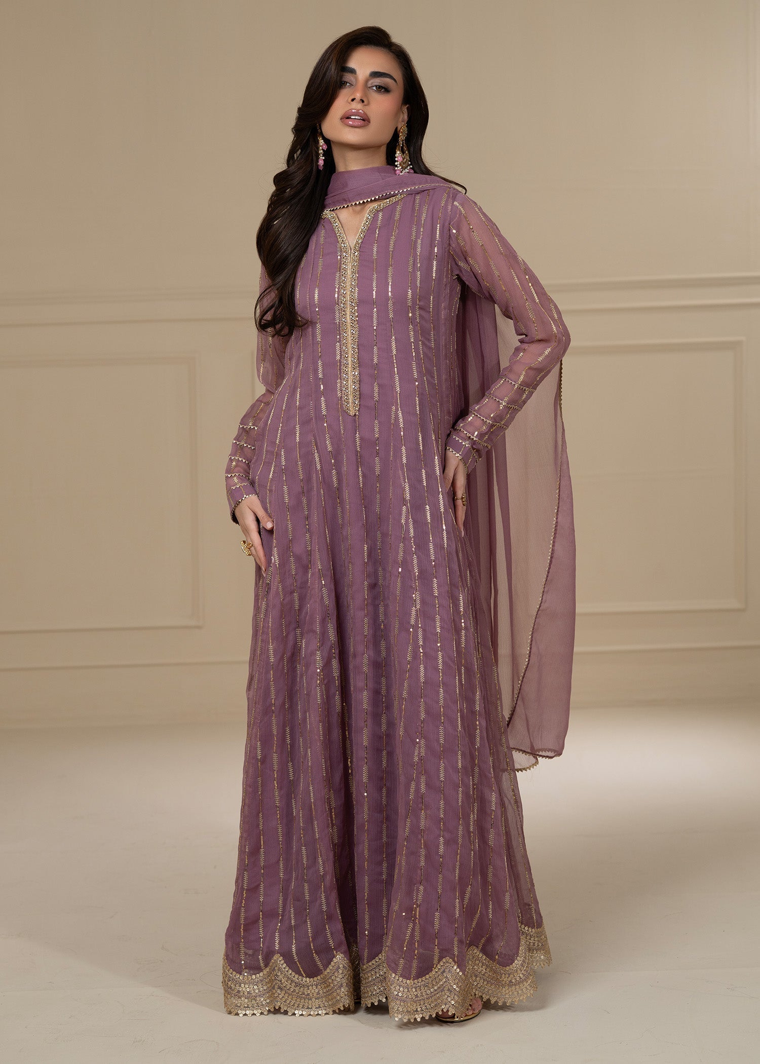 Ayesha Closet SADAF LAVENDER Women 3pcs