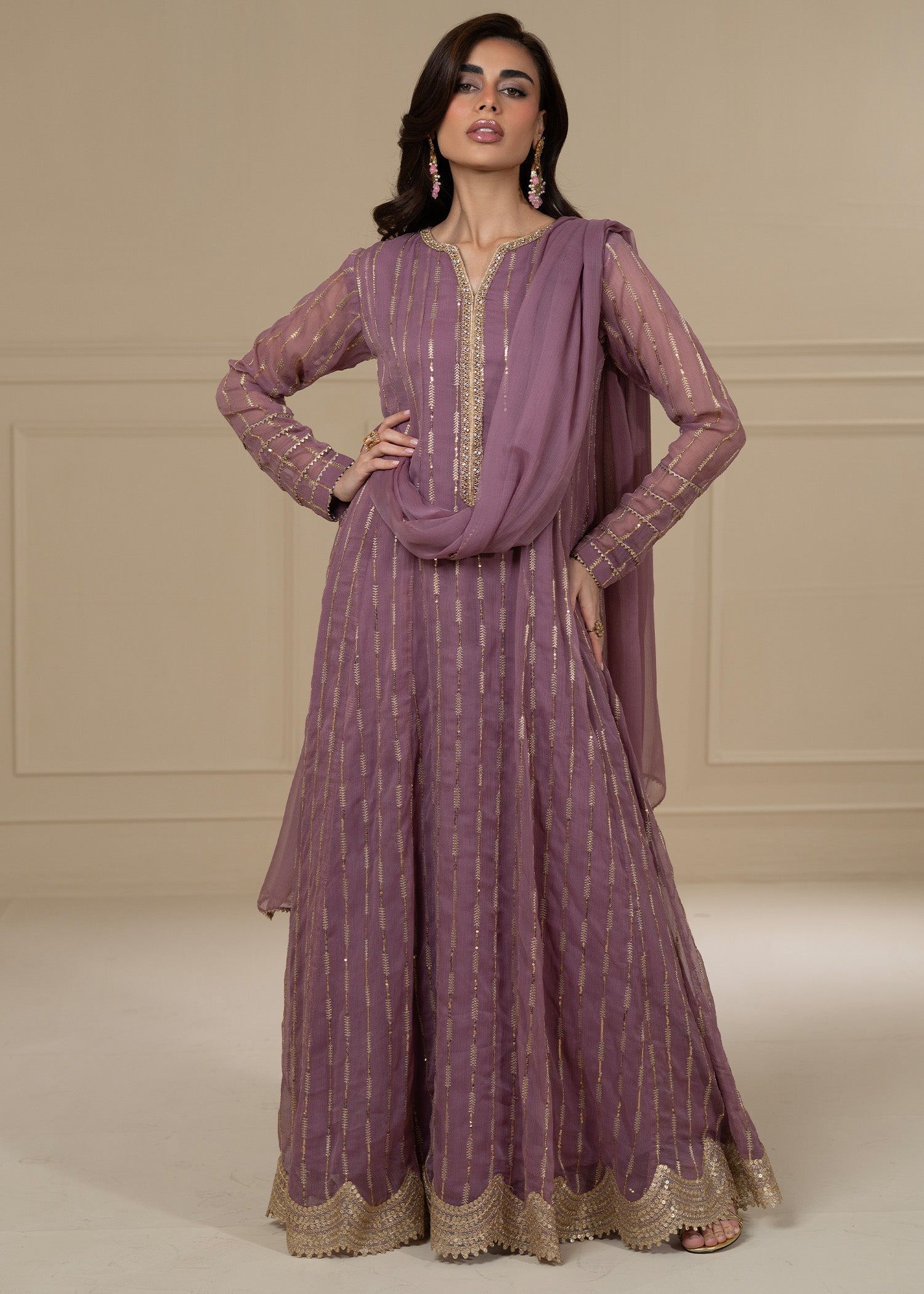 Ayesha Closet SADAF LAVENDER Women 3pcs