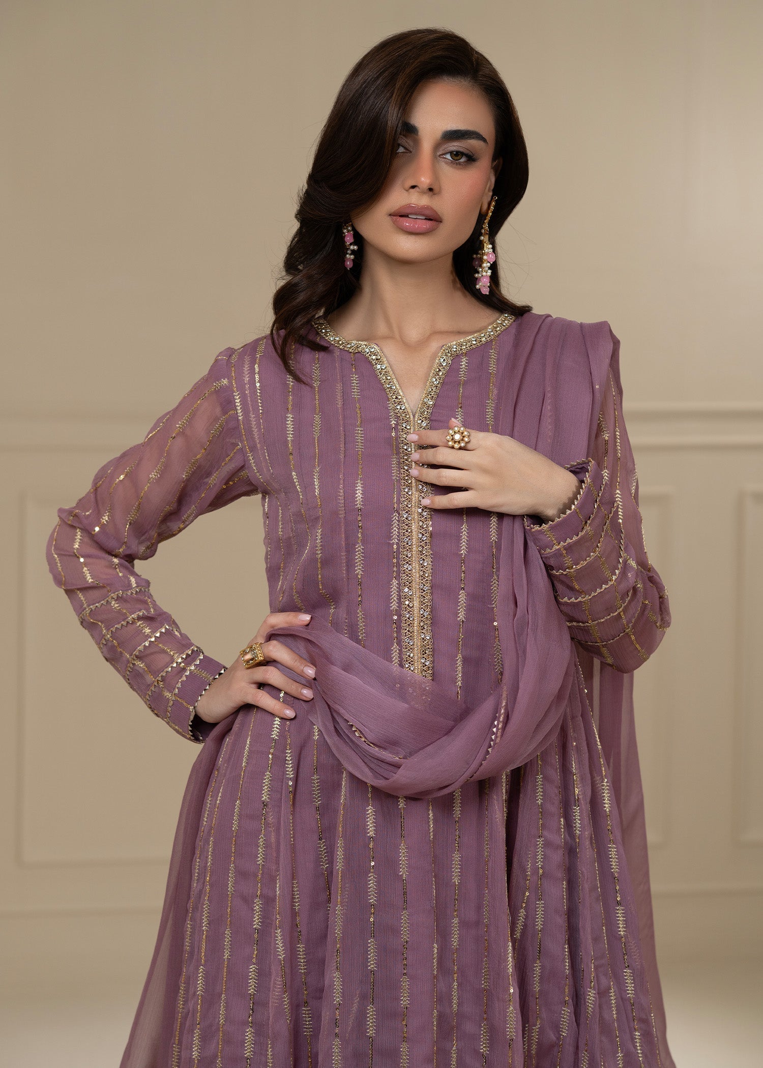 Ayesha Closet SADAF LAVENDER Women 3pcs