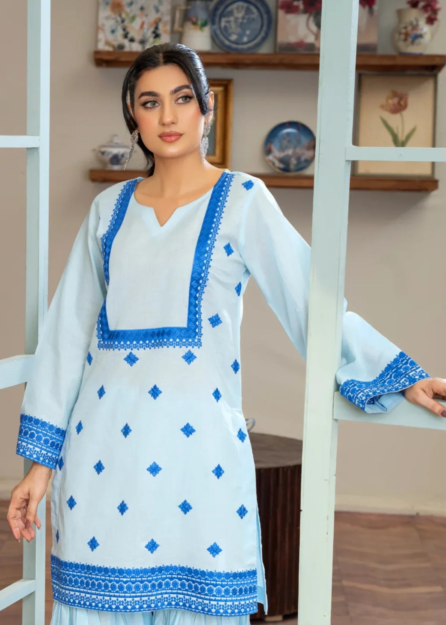 Akhrot Clothing SKY GHARARA Women 2pcs