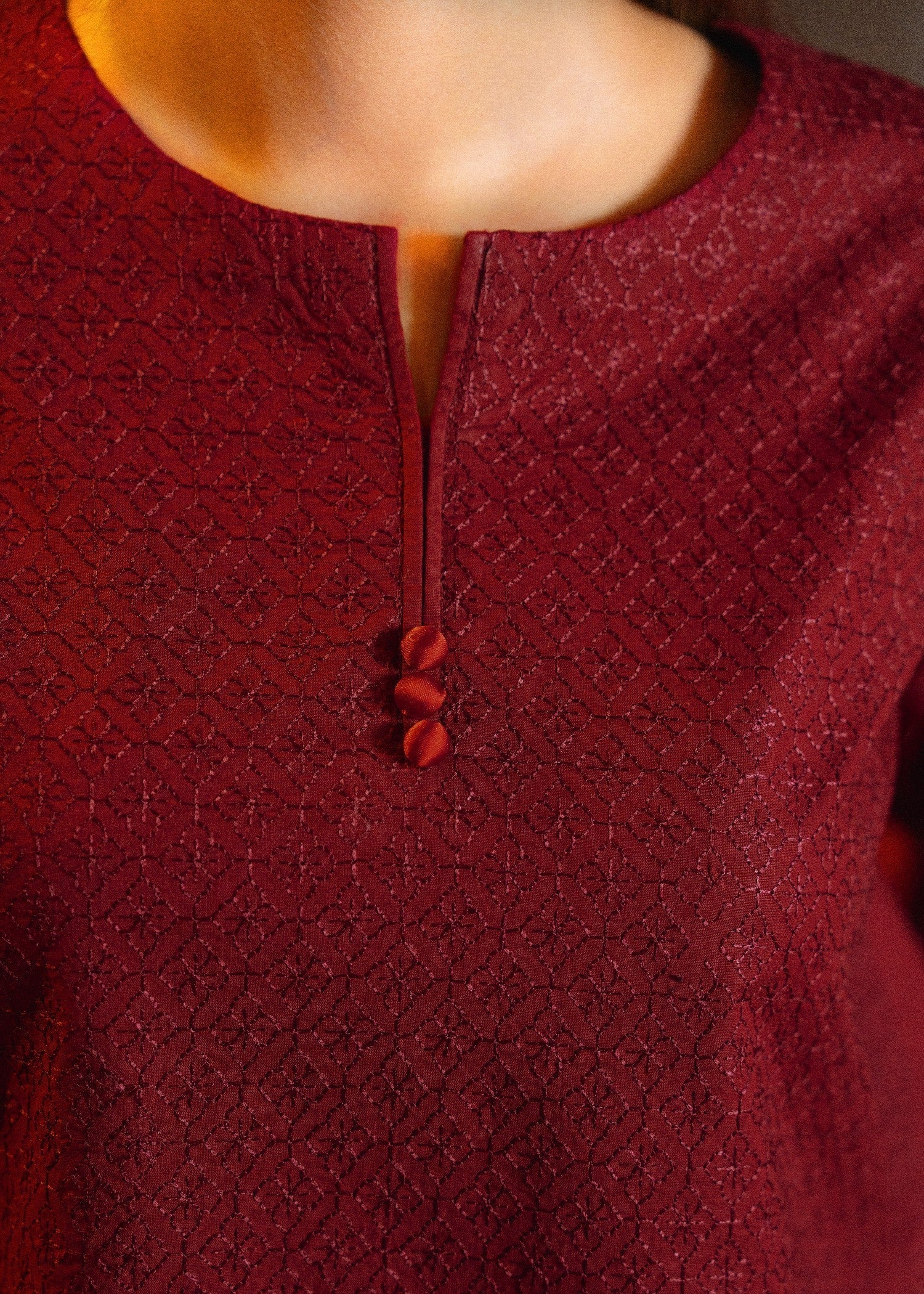 Casual Lite Farshi Shalwar | Maroon Women 2pcs