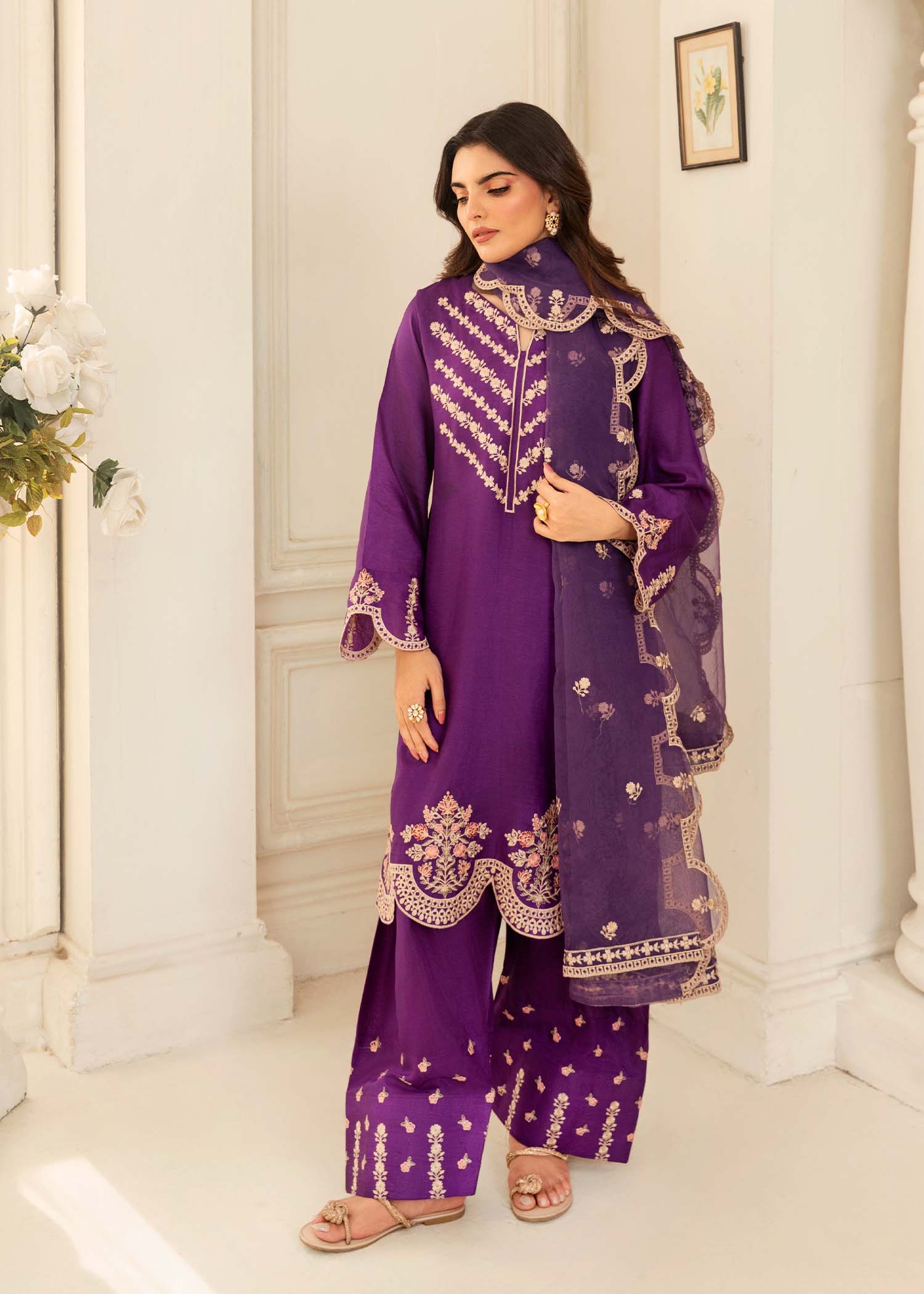 Zoya&Zafar Farshi Shalwar 01 Women 3pcs