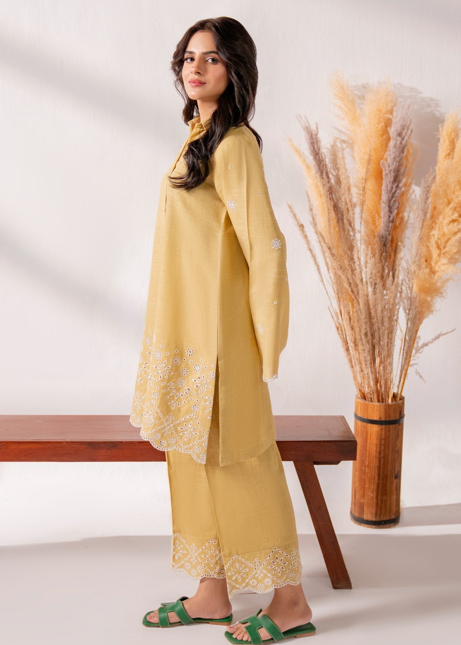 Kiara Denize Embroidered Cotton Women 2pcs