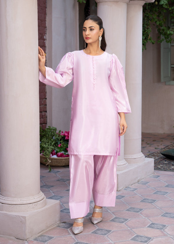 Sajfi Closet Farshi Shalwar Stitched suit with buttons for Women Women 2pcs