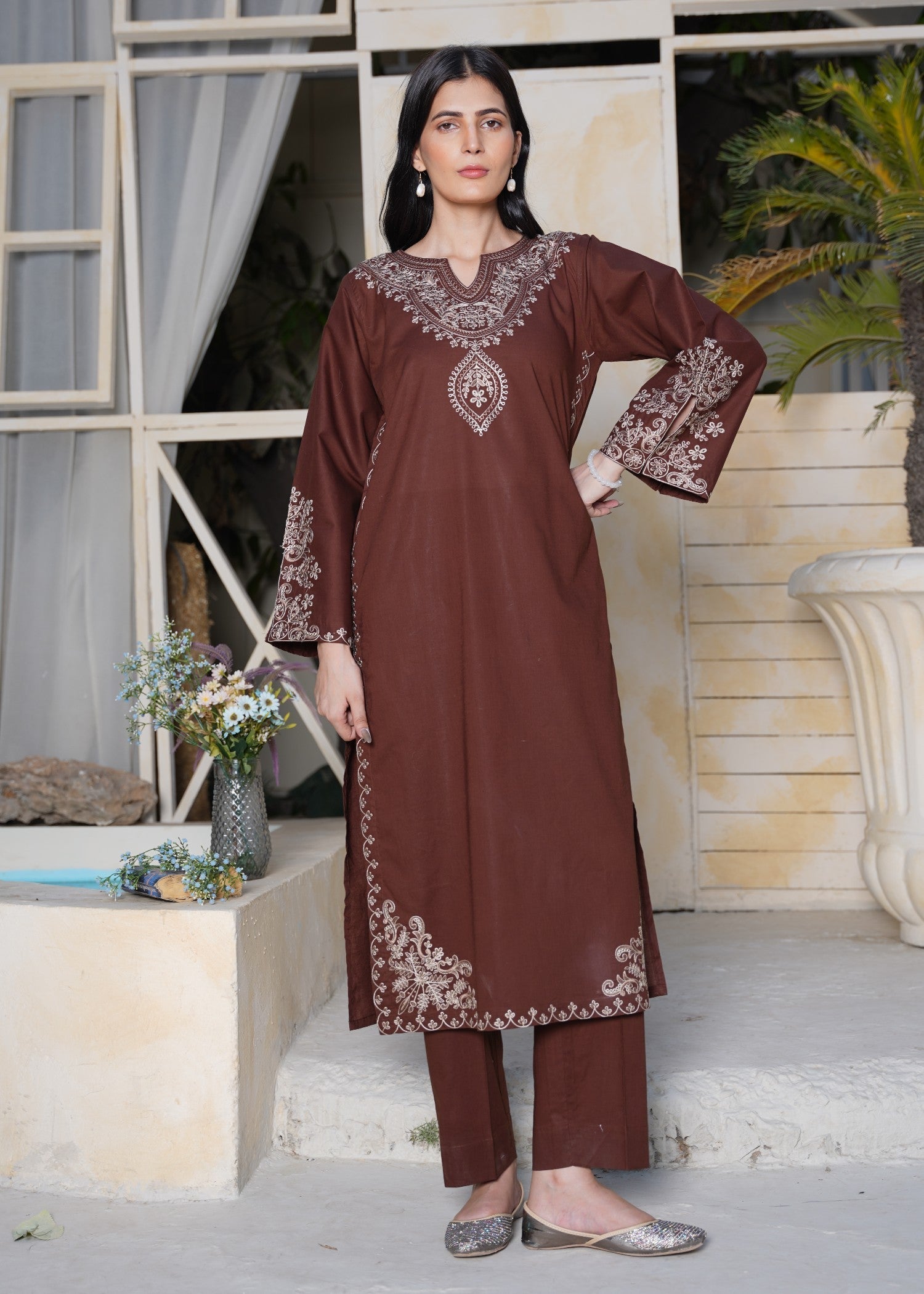 Kunaar Desert Brown Women 2pcs