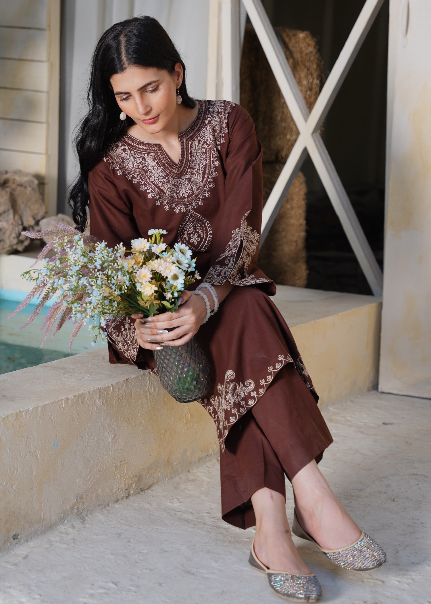 Kunaar Desert Brown Women 2pcs