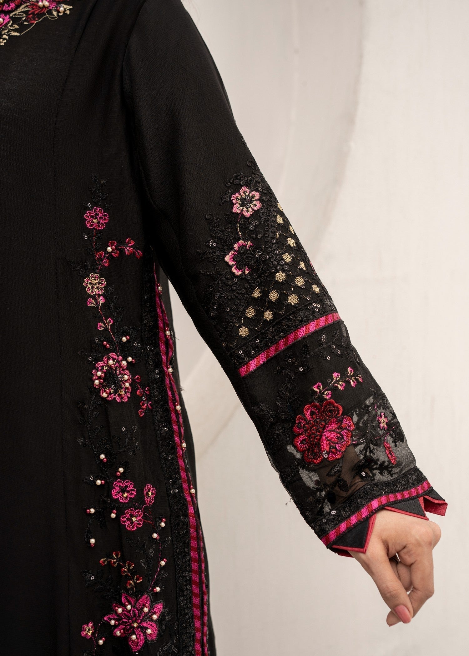 Pehnawa By Bin Akram’s Midnight Muse Chiffon Women 3pcs