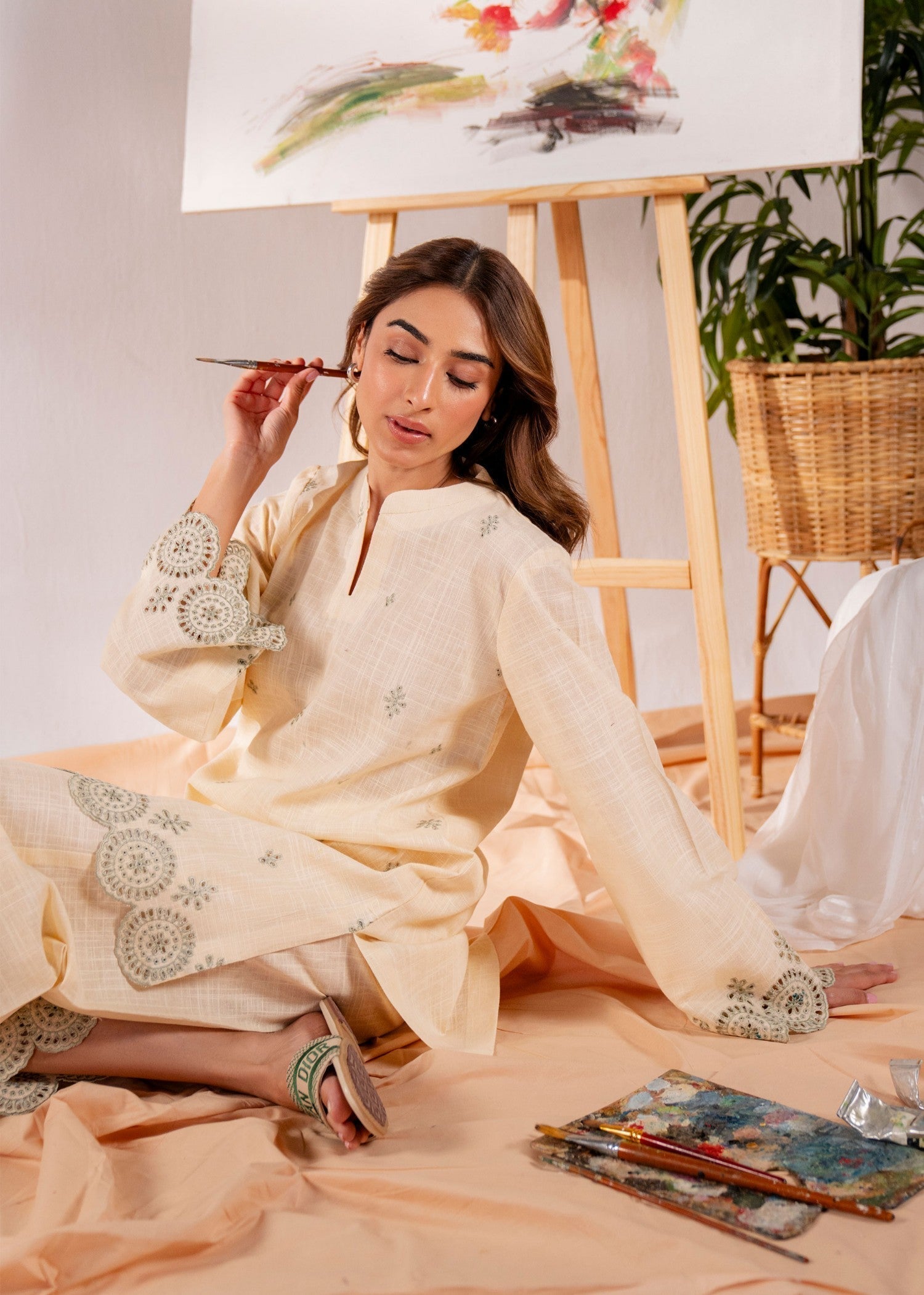 Kiara Ozan Embroidered Women 2pcs