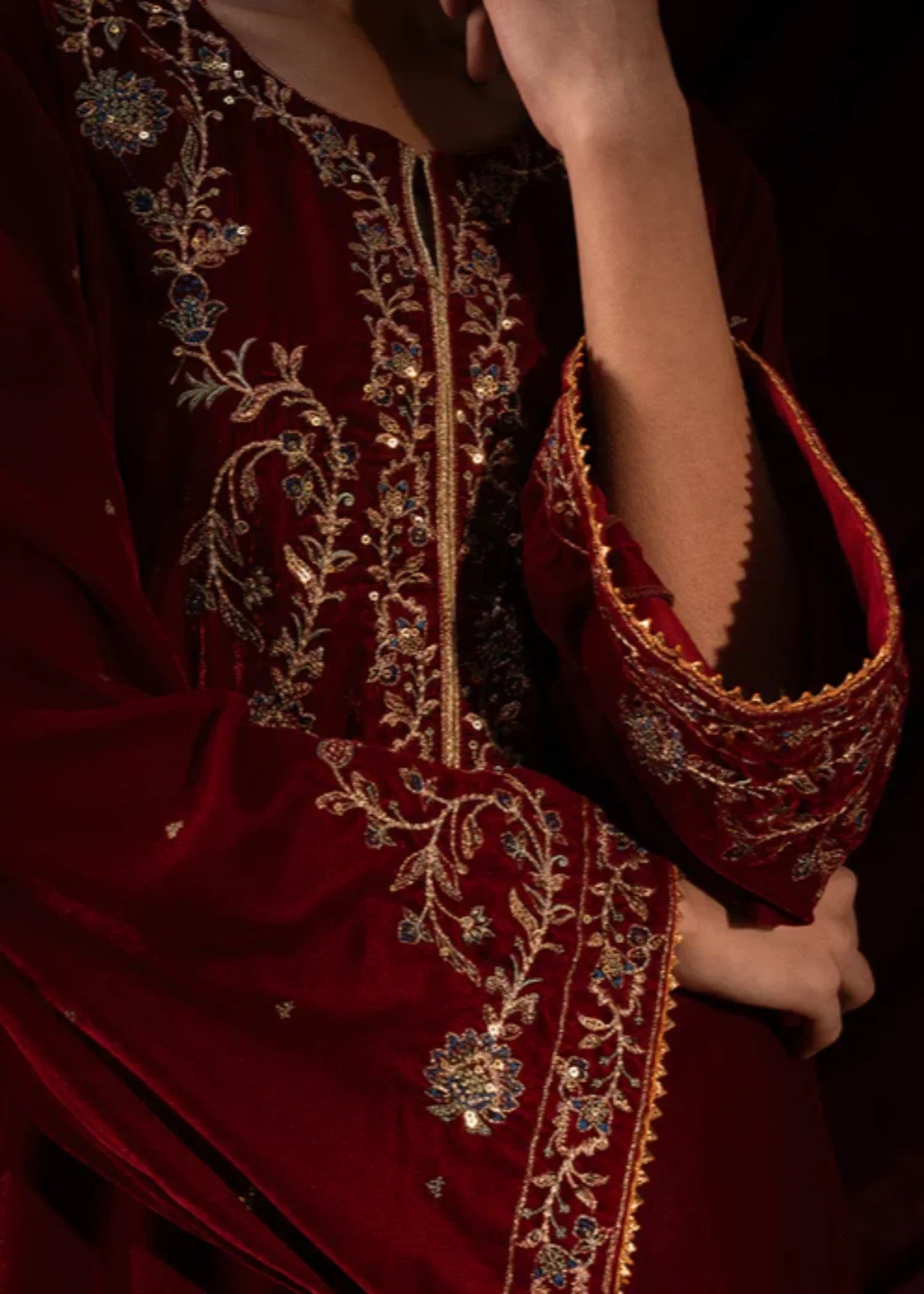 Kross Kulture 1427 VELVET LONG SHIRT Women 1pcs