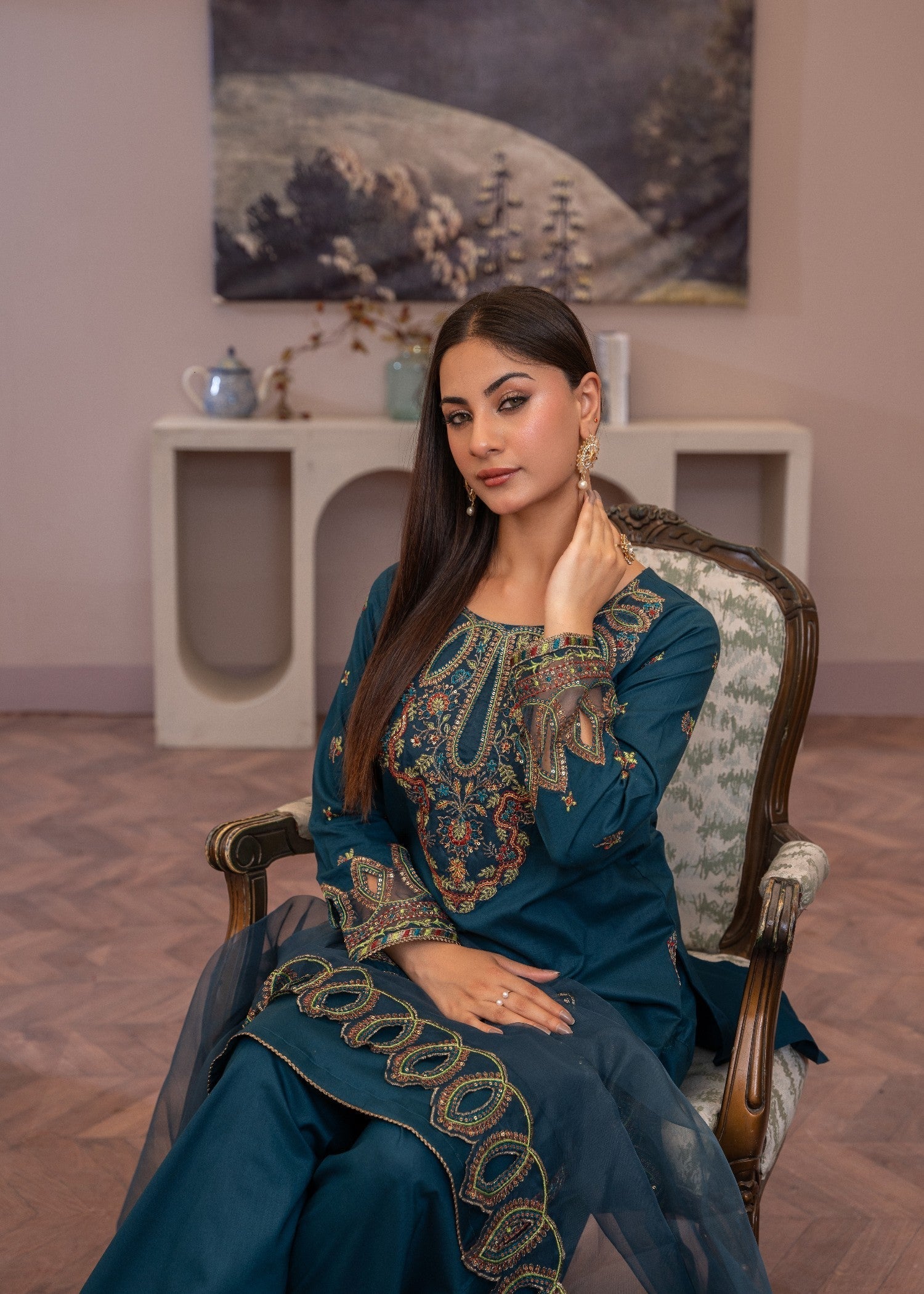 Madame Embroidered Shalwar Suit 7066 Women 3pcs