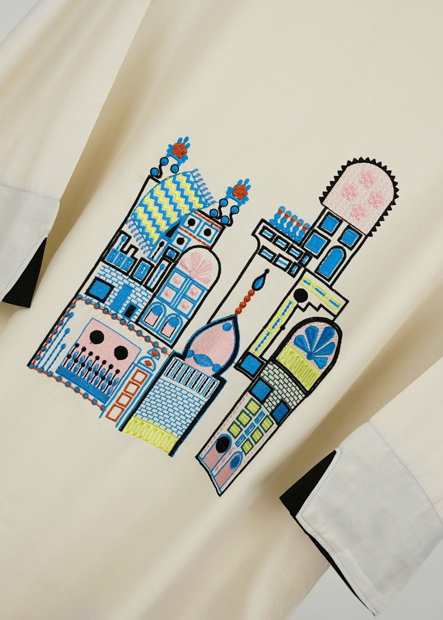 6teen white embroidered shirt Women 1pcs