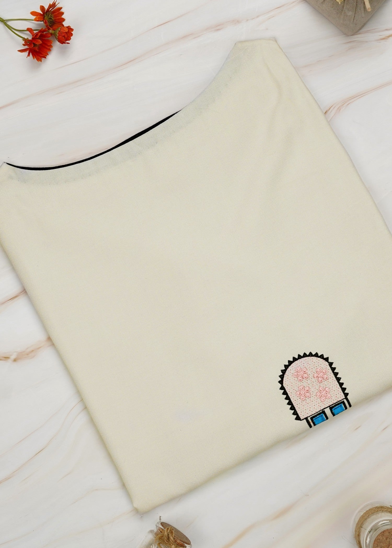 6teen white embroidered shirt Women 1pcs